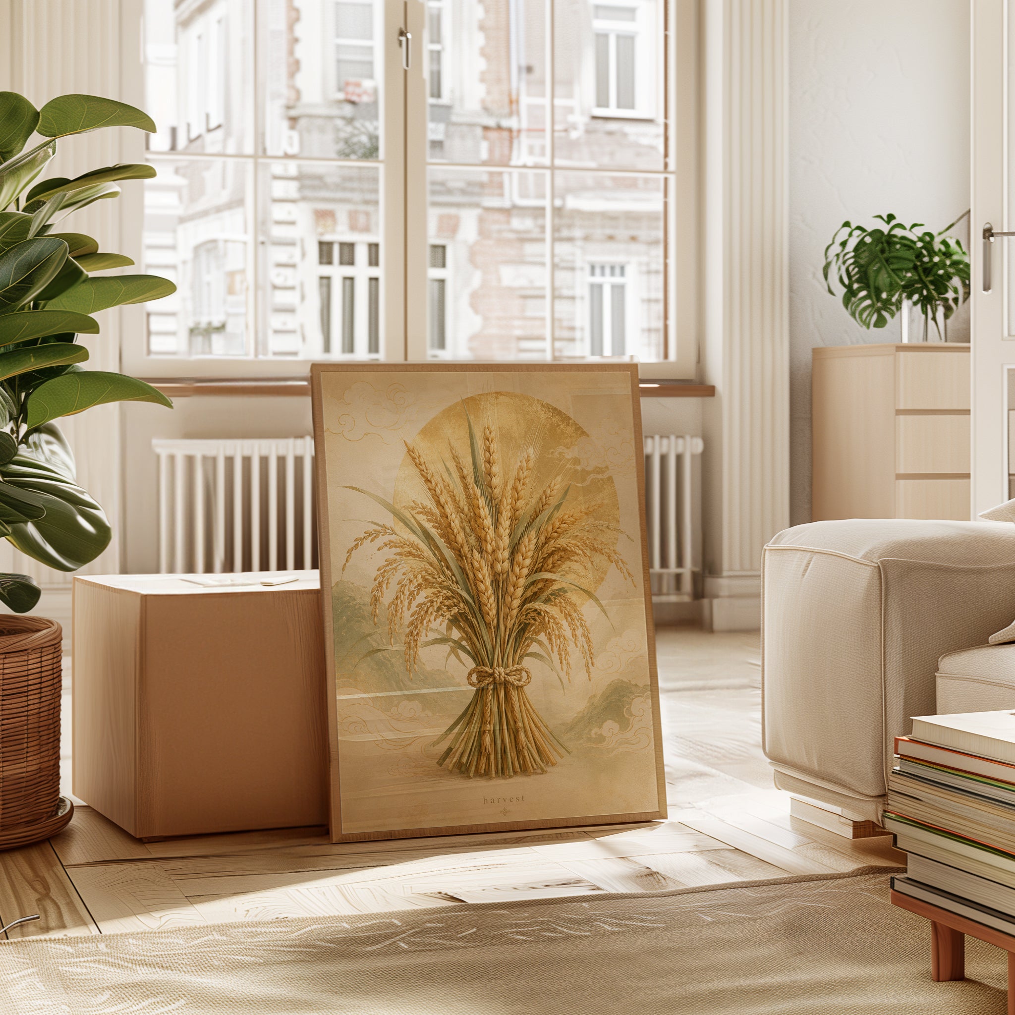 Wheat Wall Art – Harvest Print - interior