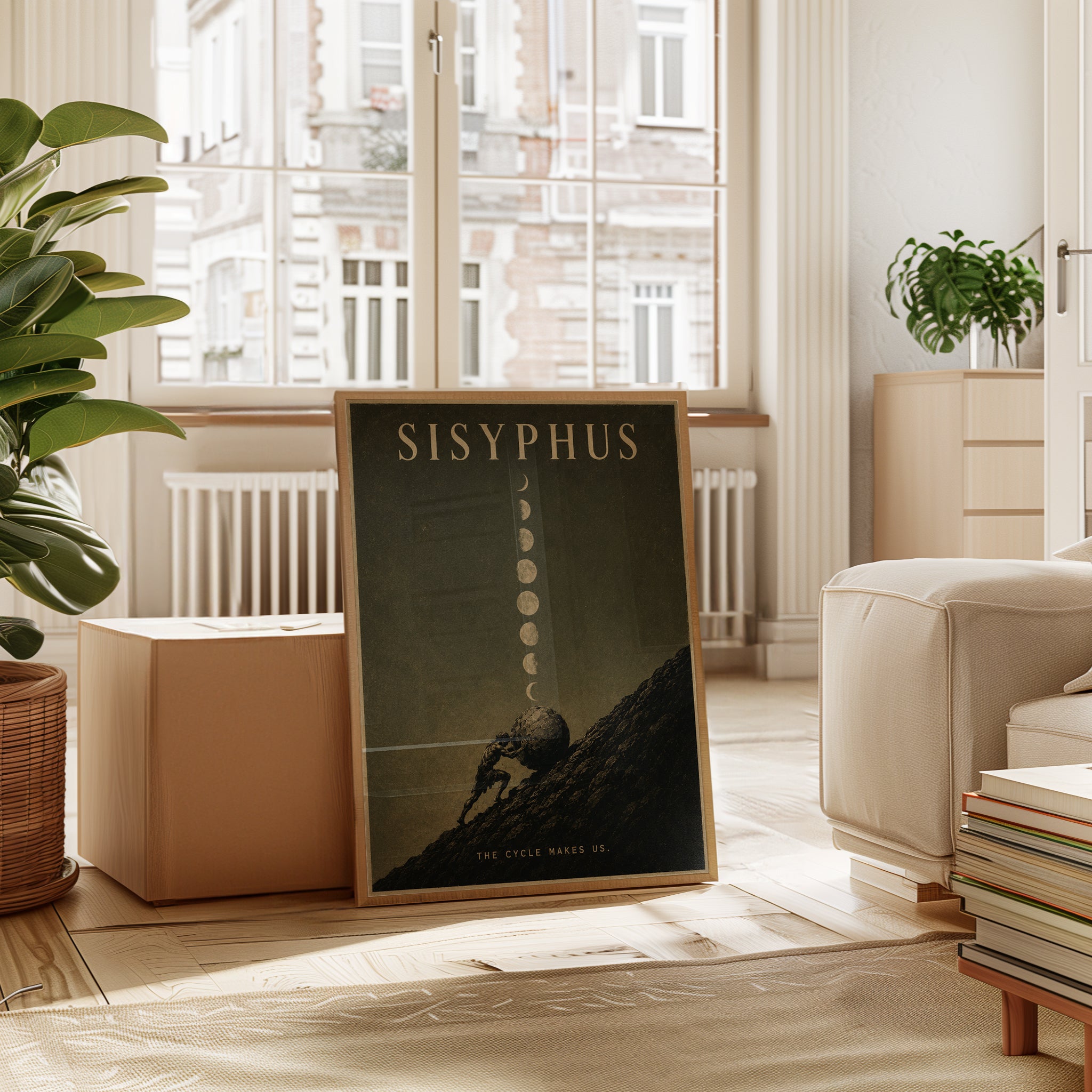 Greek Mythology Poster – Sisyphus Wall Art - interior