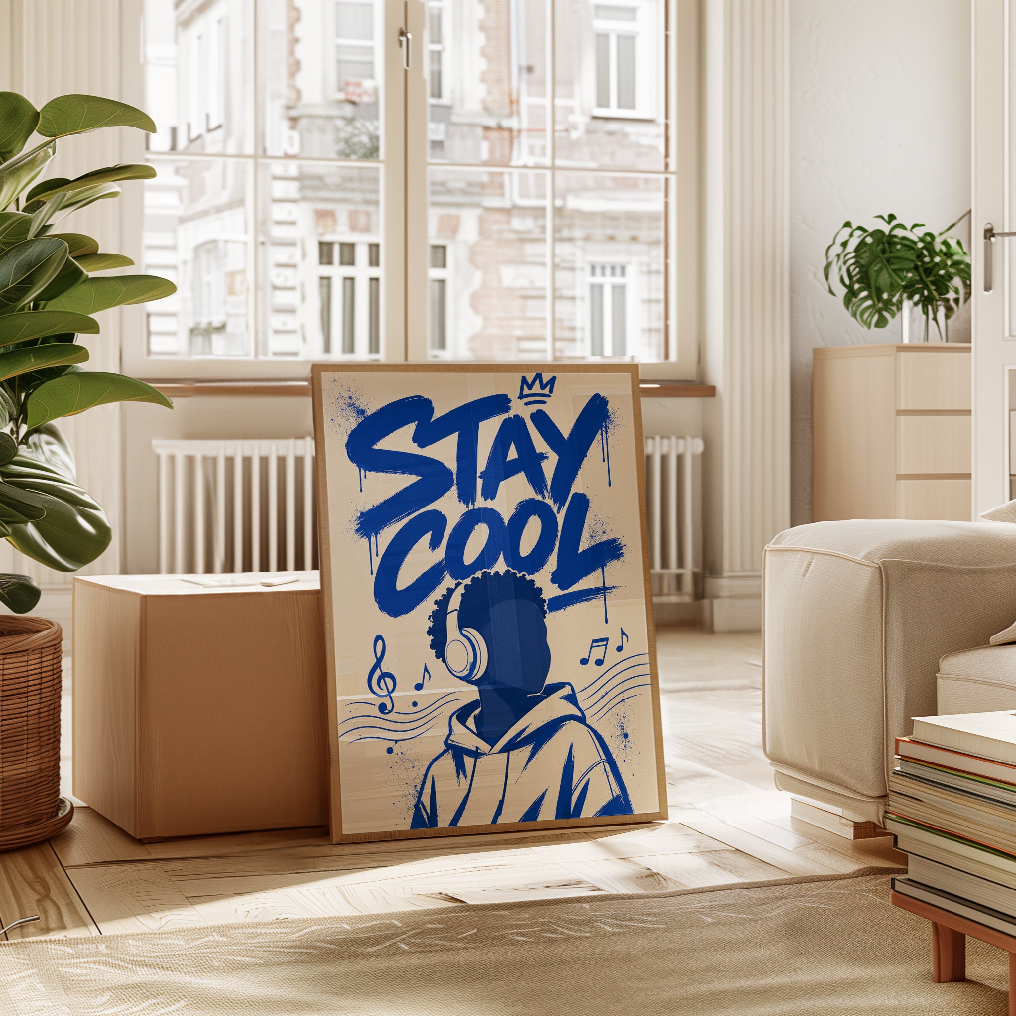 Black Boy Typography Print - interior