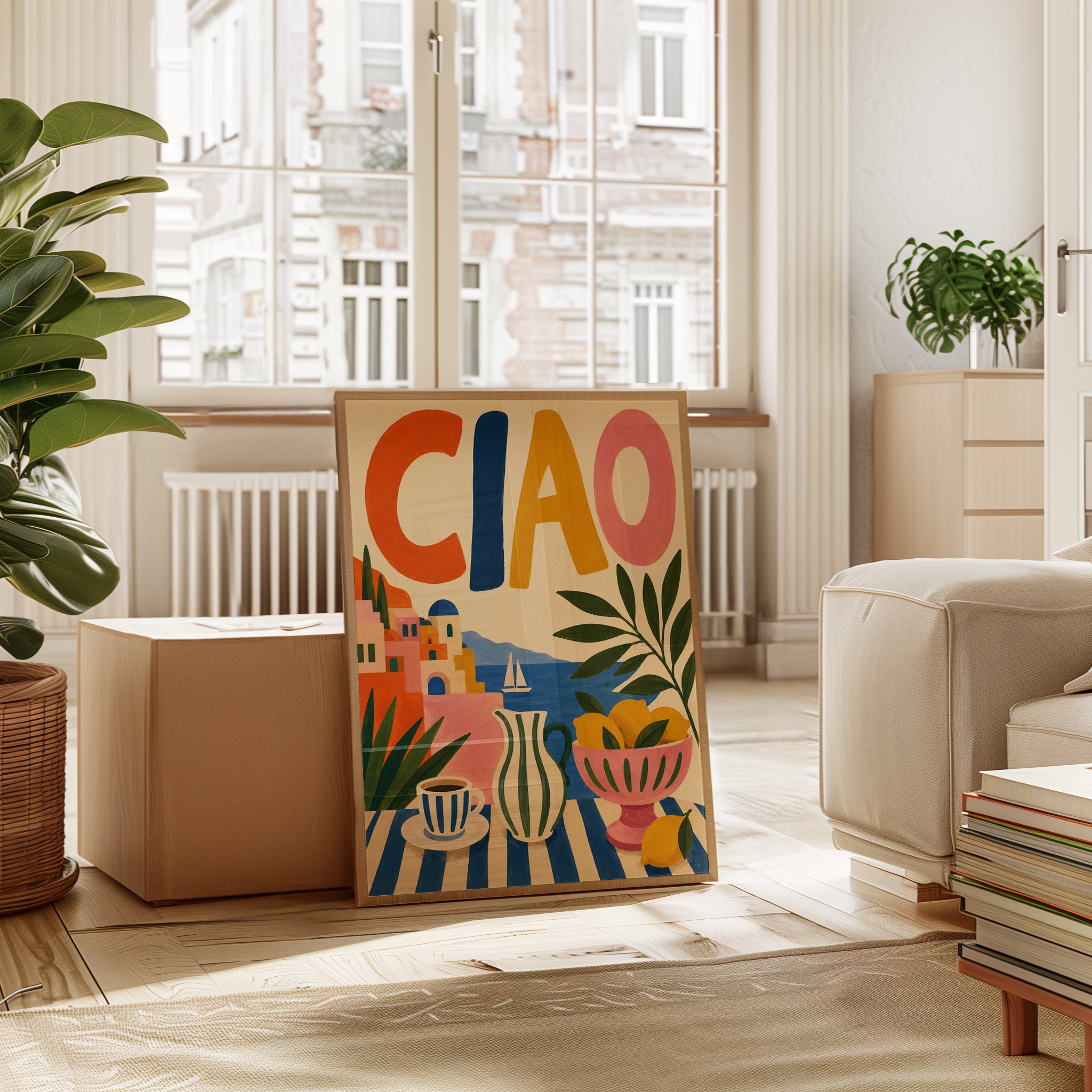 Italian Travel Poster – Ciao Italy Print - interior