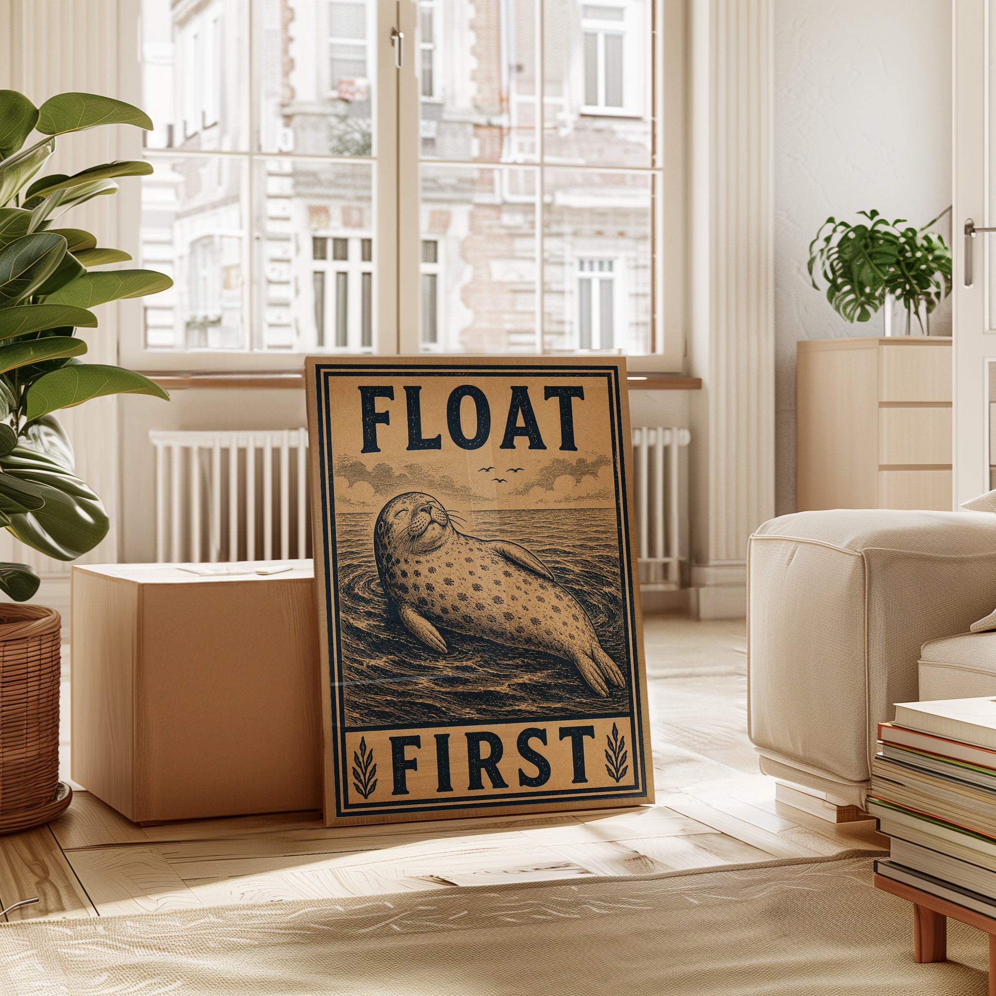 Coastal Seal Wall Art - interior