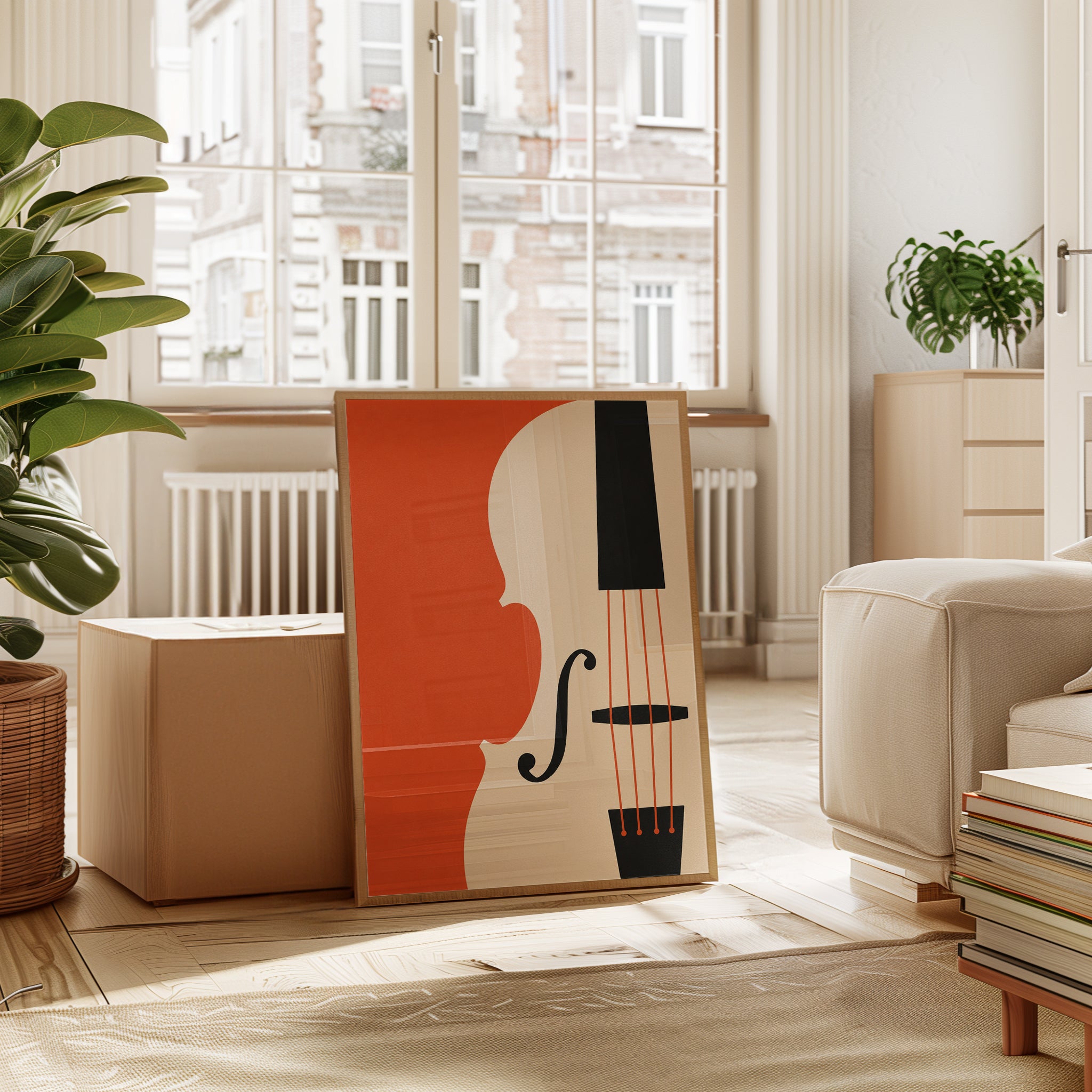 Music Lover Gift Wall Art Print — Cello Poster - interior