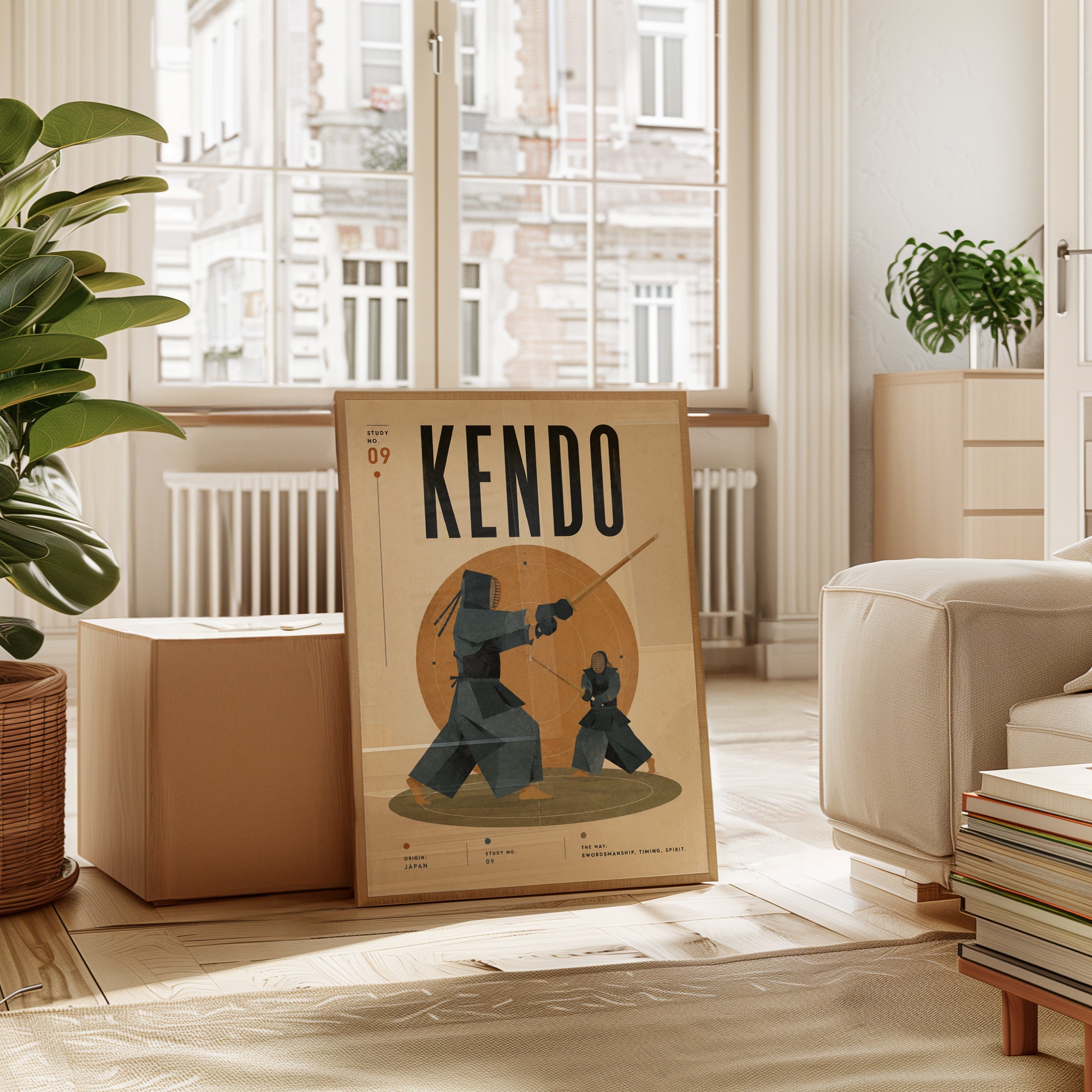Kendo Art Print — Japanese Martial Arts Poster - interior