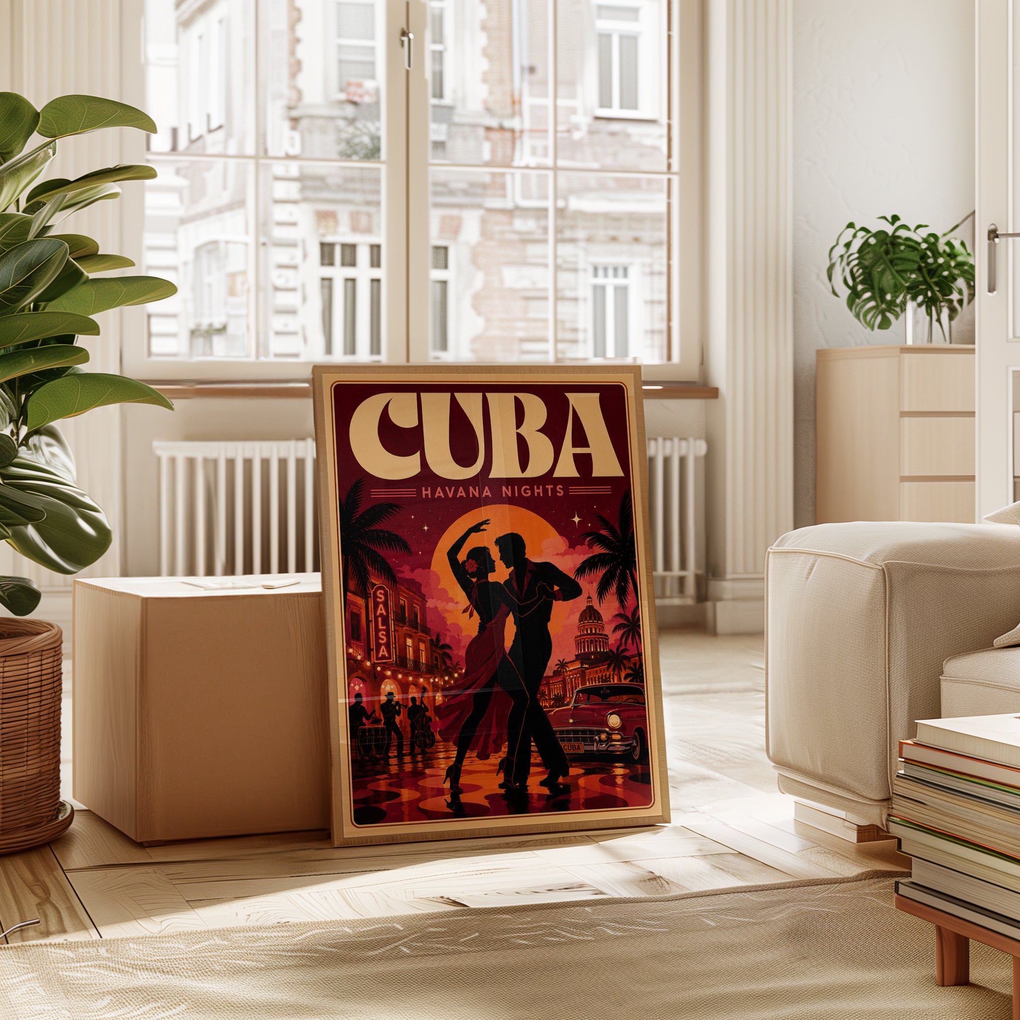 Cuba Travel Poster – Havana Wall Art - interior