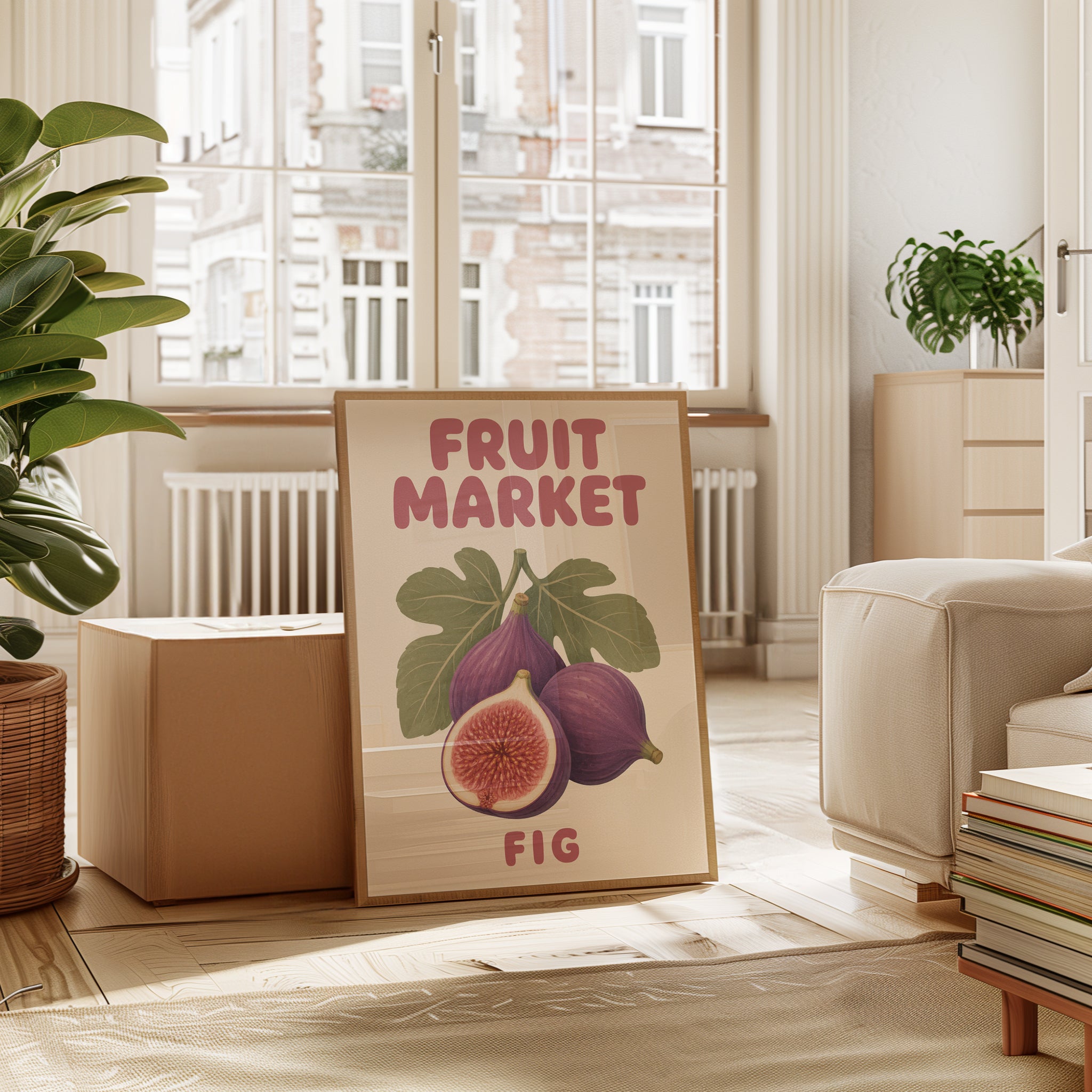 Fruit Market Poster – Fig Kitchen Wall Art - interior