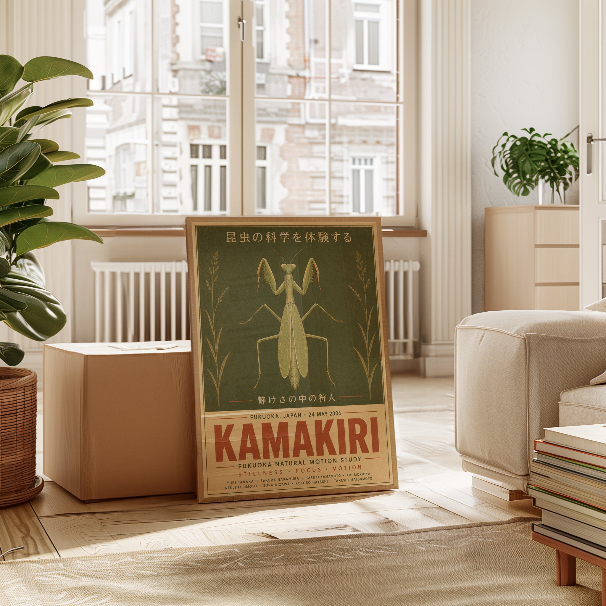 Japanese Insect Poster – Vintage Nature Print - interior