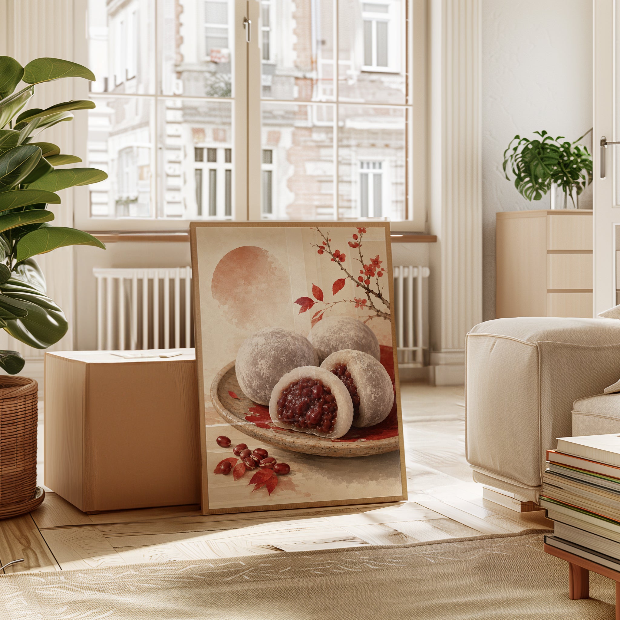 Mochi Wall Art – Japanese Dessert Print - interior