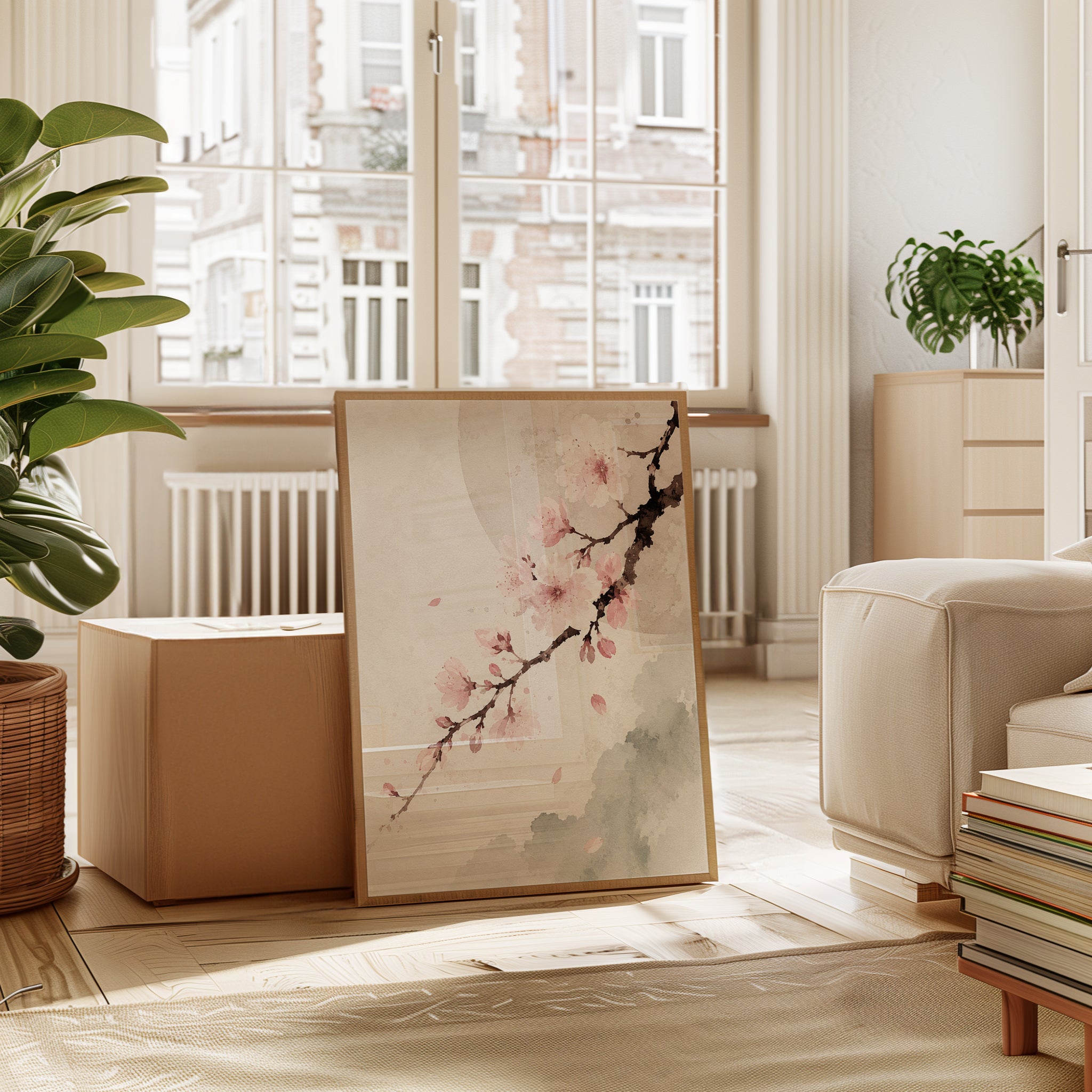 Cherry Blossom Watercolor - interior