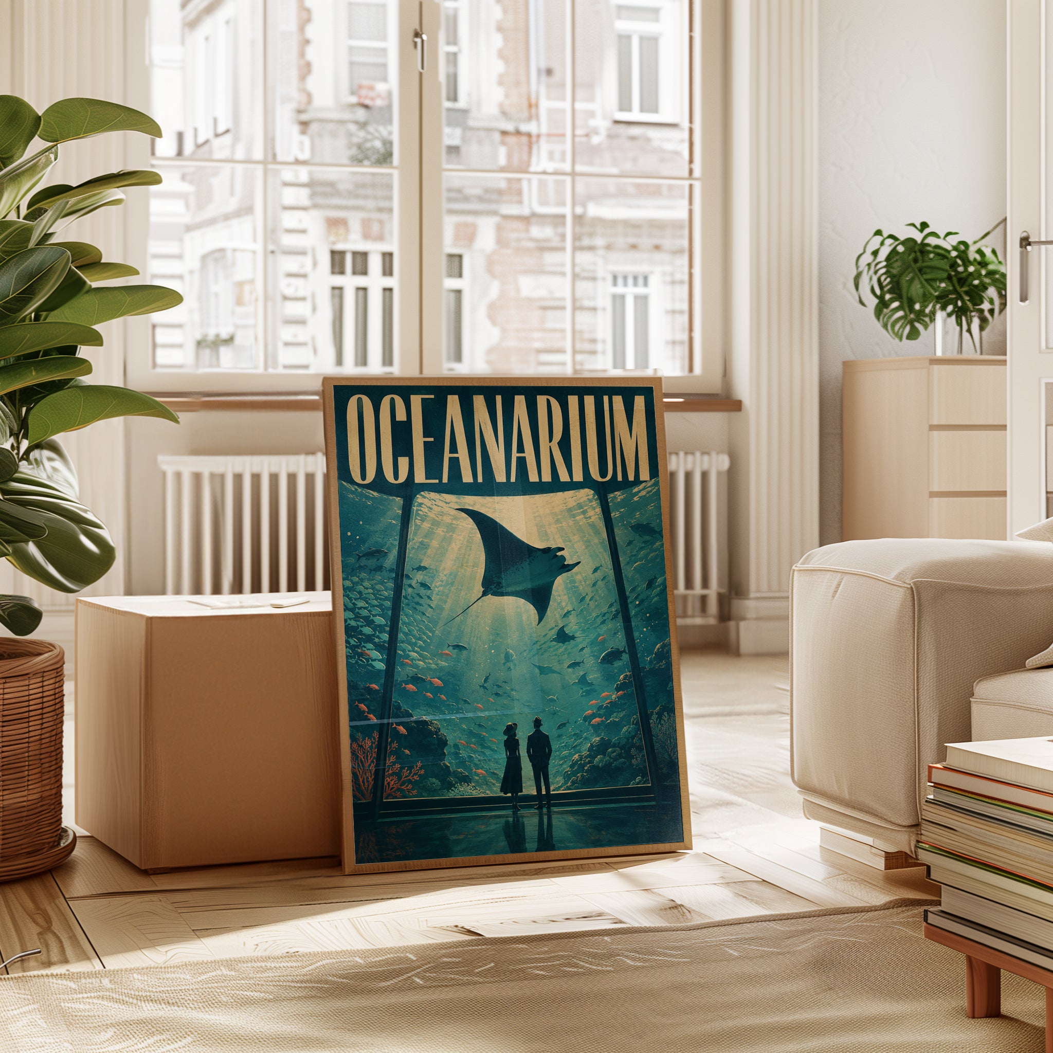 Oceanarium Poster – Vintage Ocean Art - interior