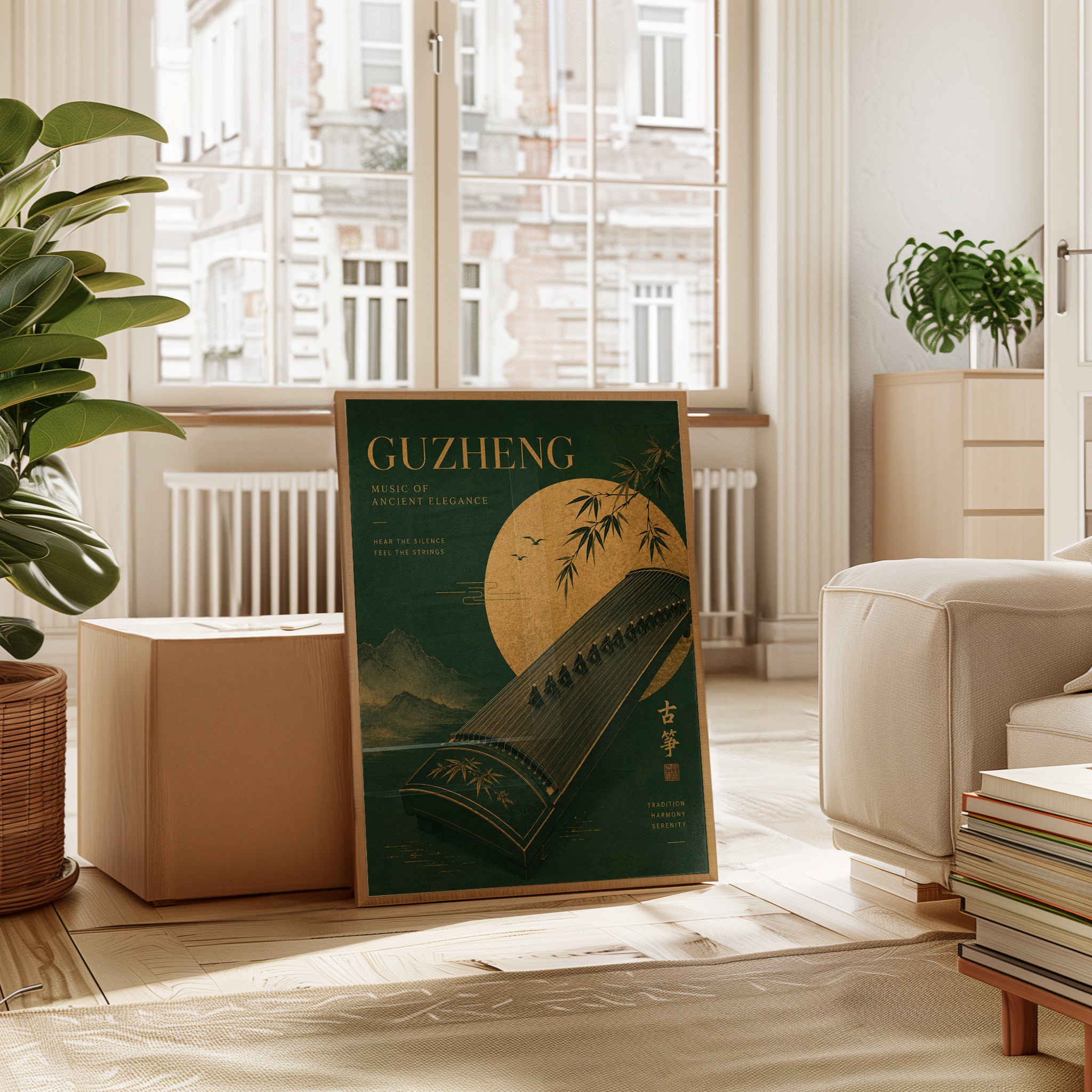 Guzheng Wall Art – Chinese Music Poster - interior