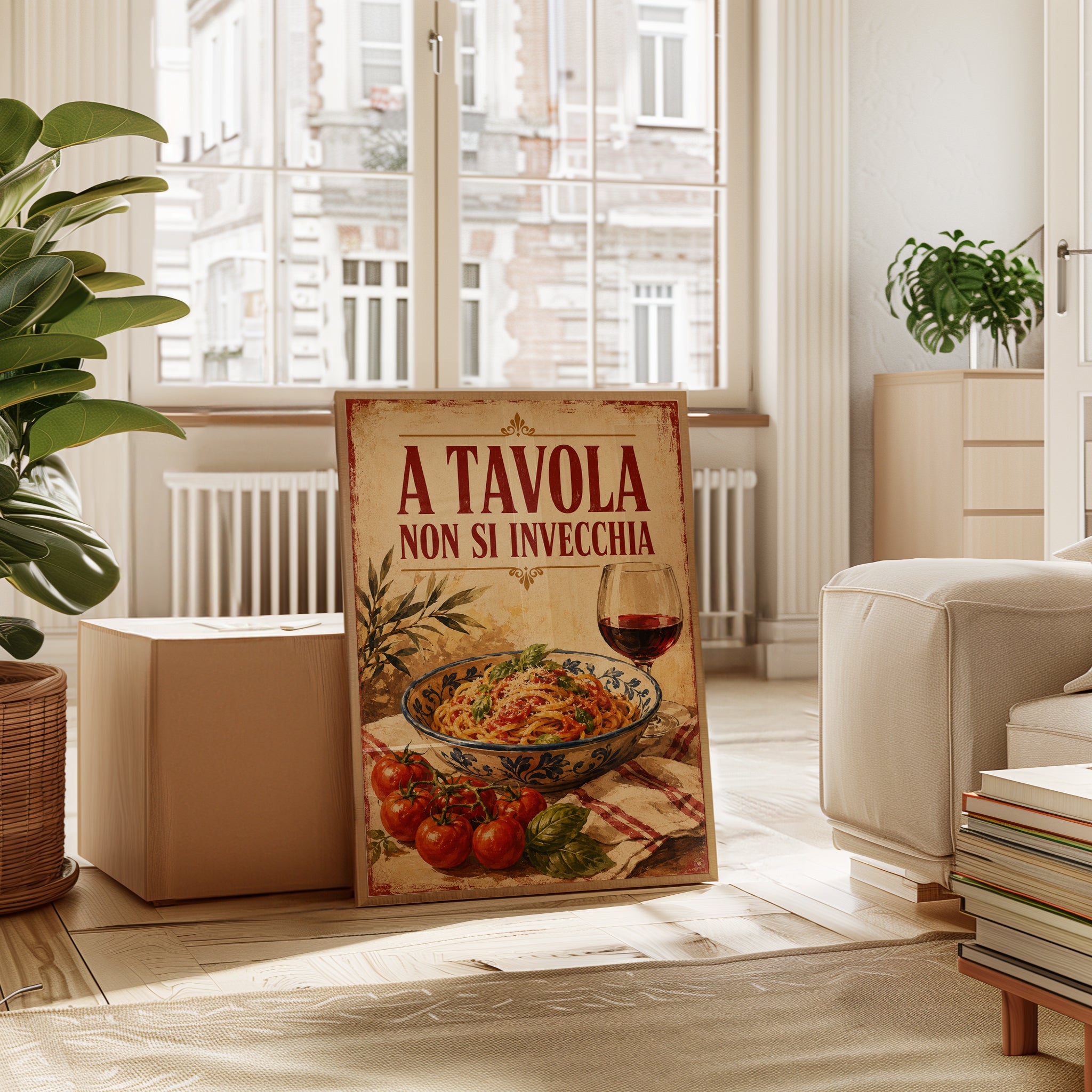 Italian Kitchen Wall Art – Pasta Print - interior