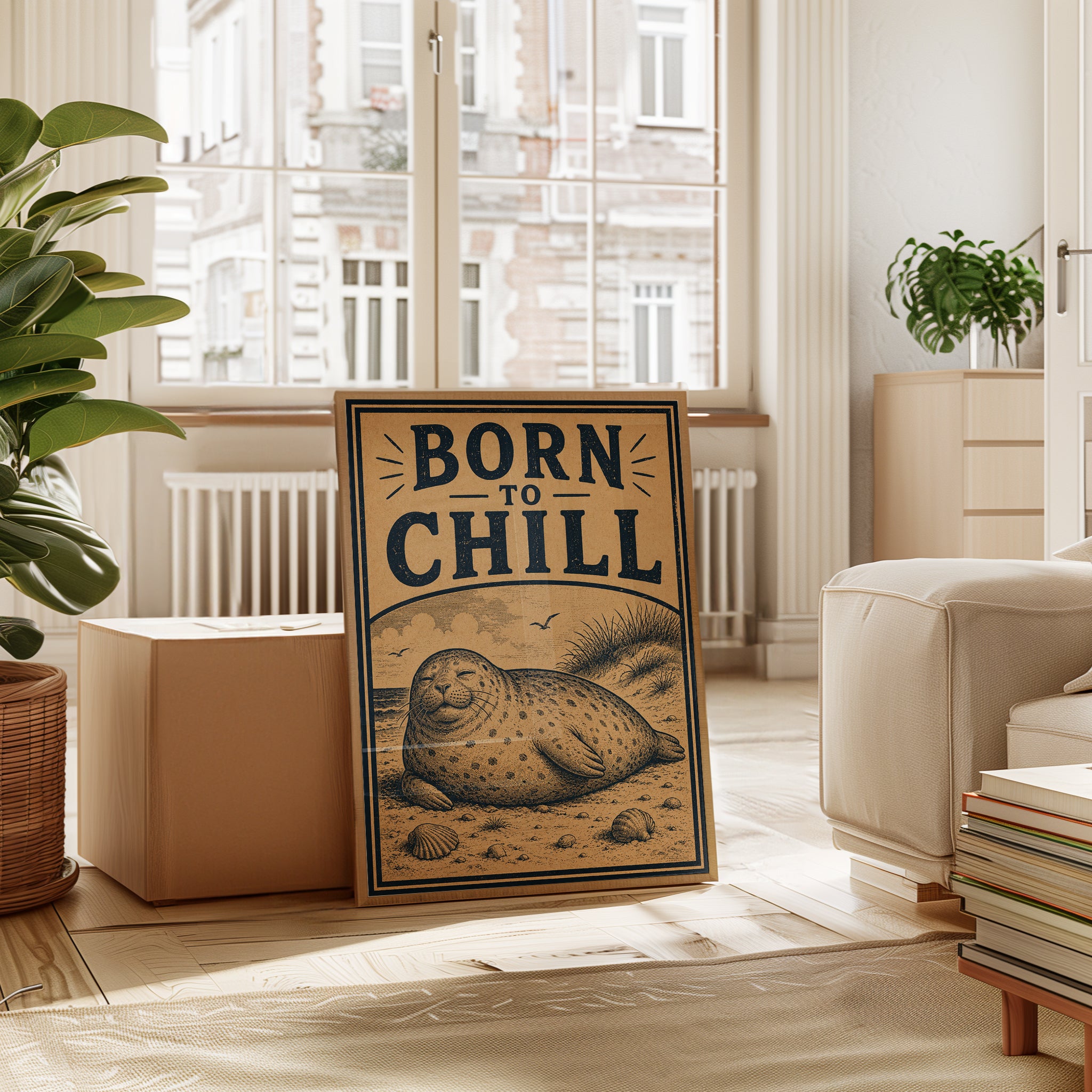 Coastal Seal Art Print - interior