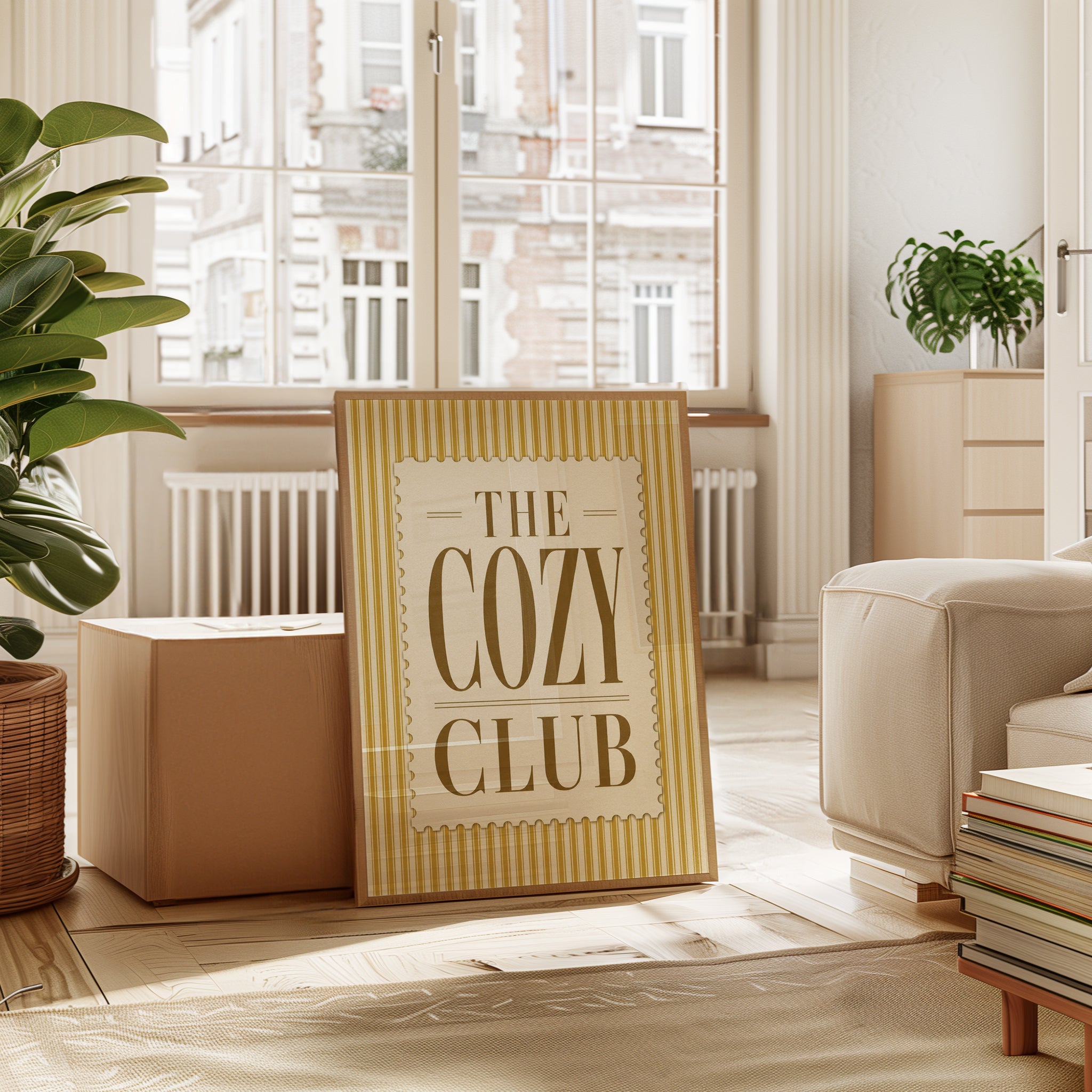 Cozy Typography Print – Warm Home Decor - interior