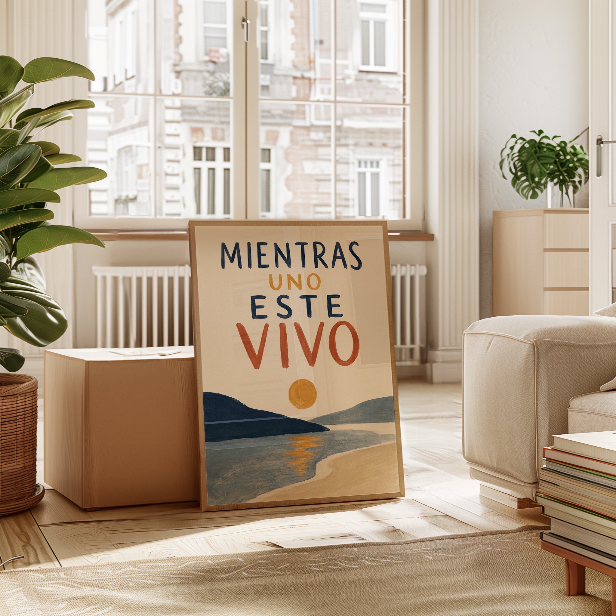 Spanish Quote Wall Art – Coastal Typography Print - interior