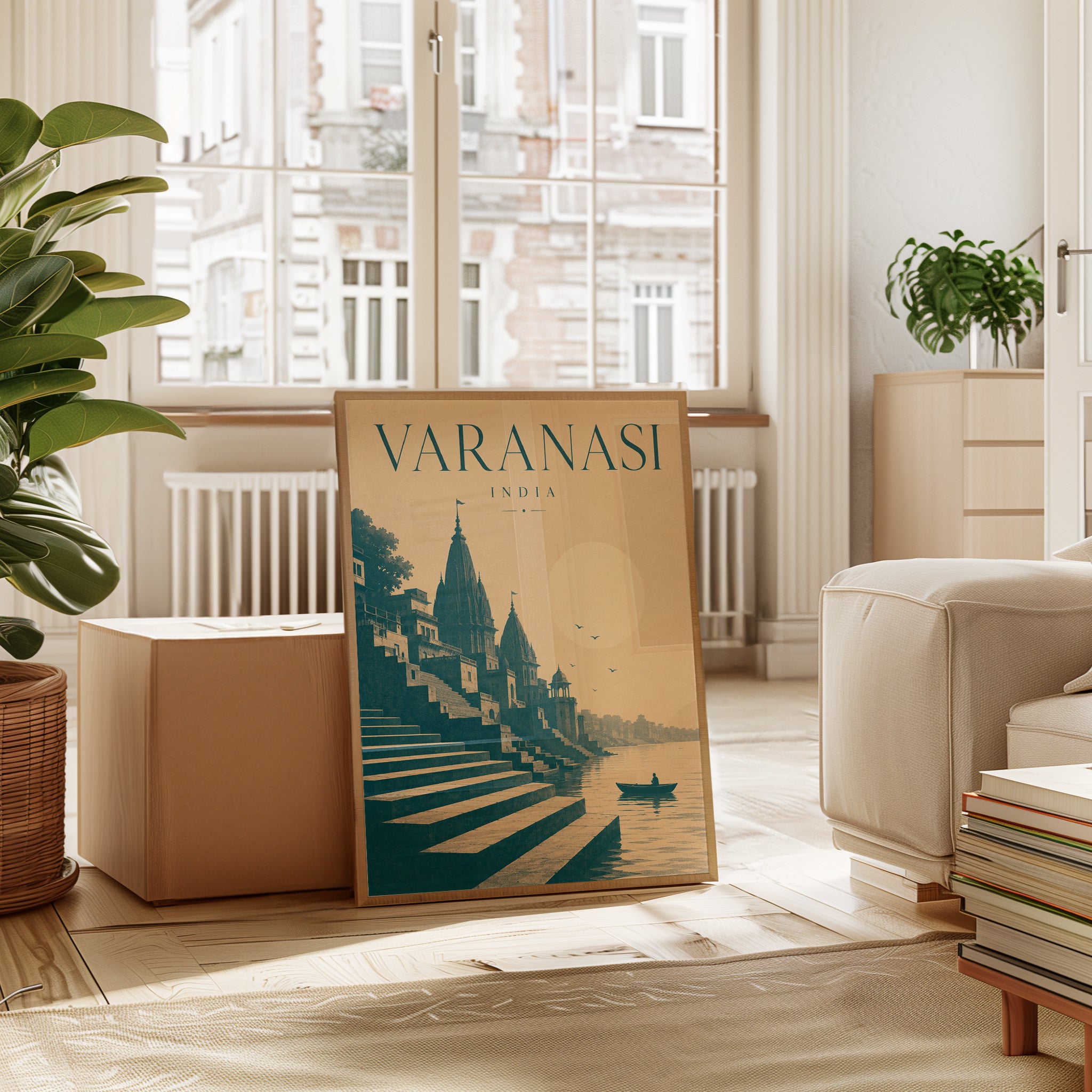 Varanasi Travel Poster – India Wall Art - interior