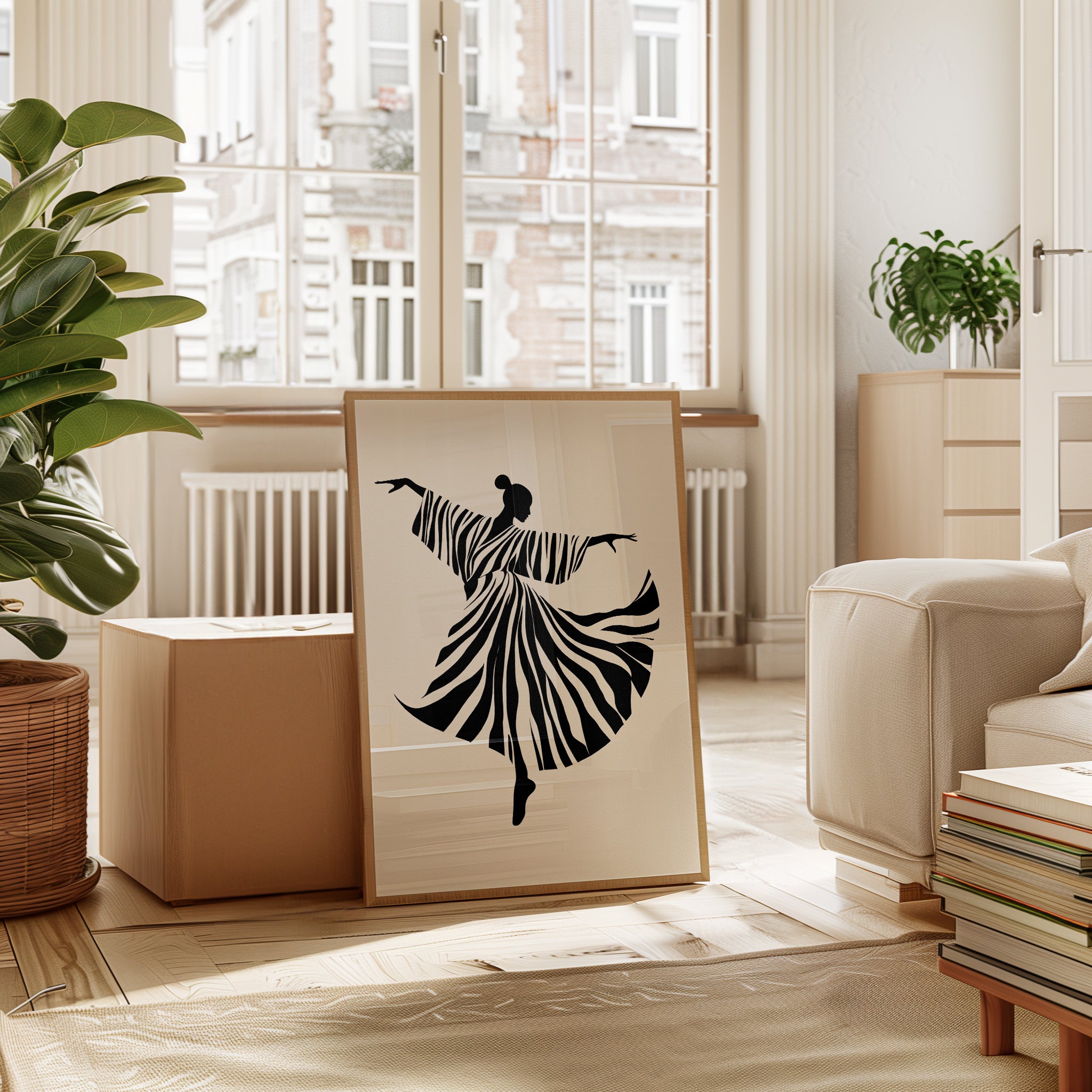 Dance Silhouette Print - interior