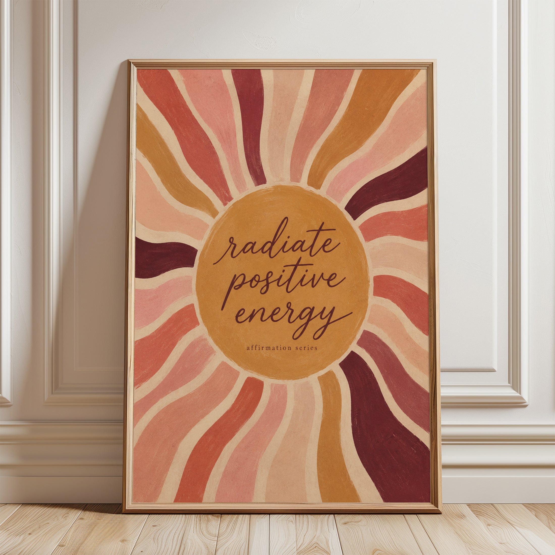 Positive Energy Wall Art - framed detail
