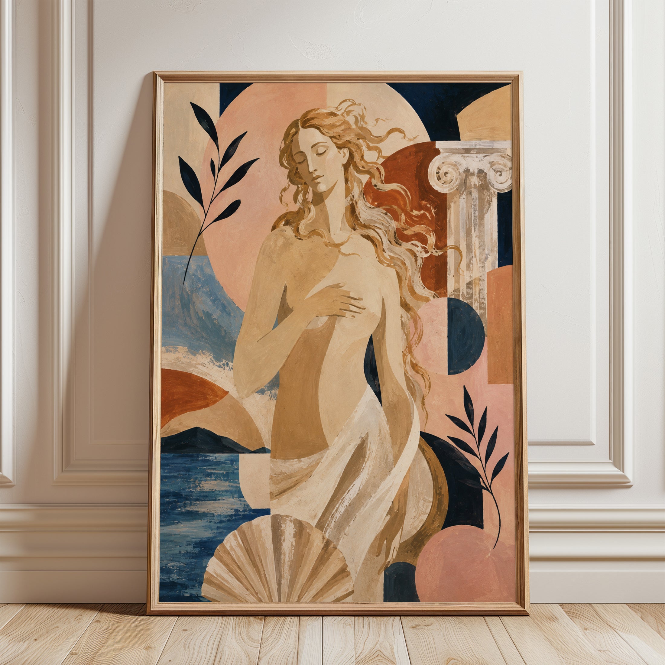 Venus Wall Art – Classical Mythology Print - framed detail
