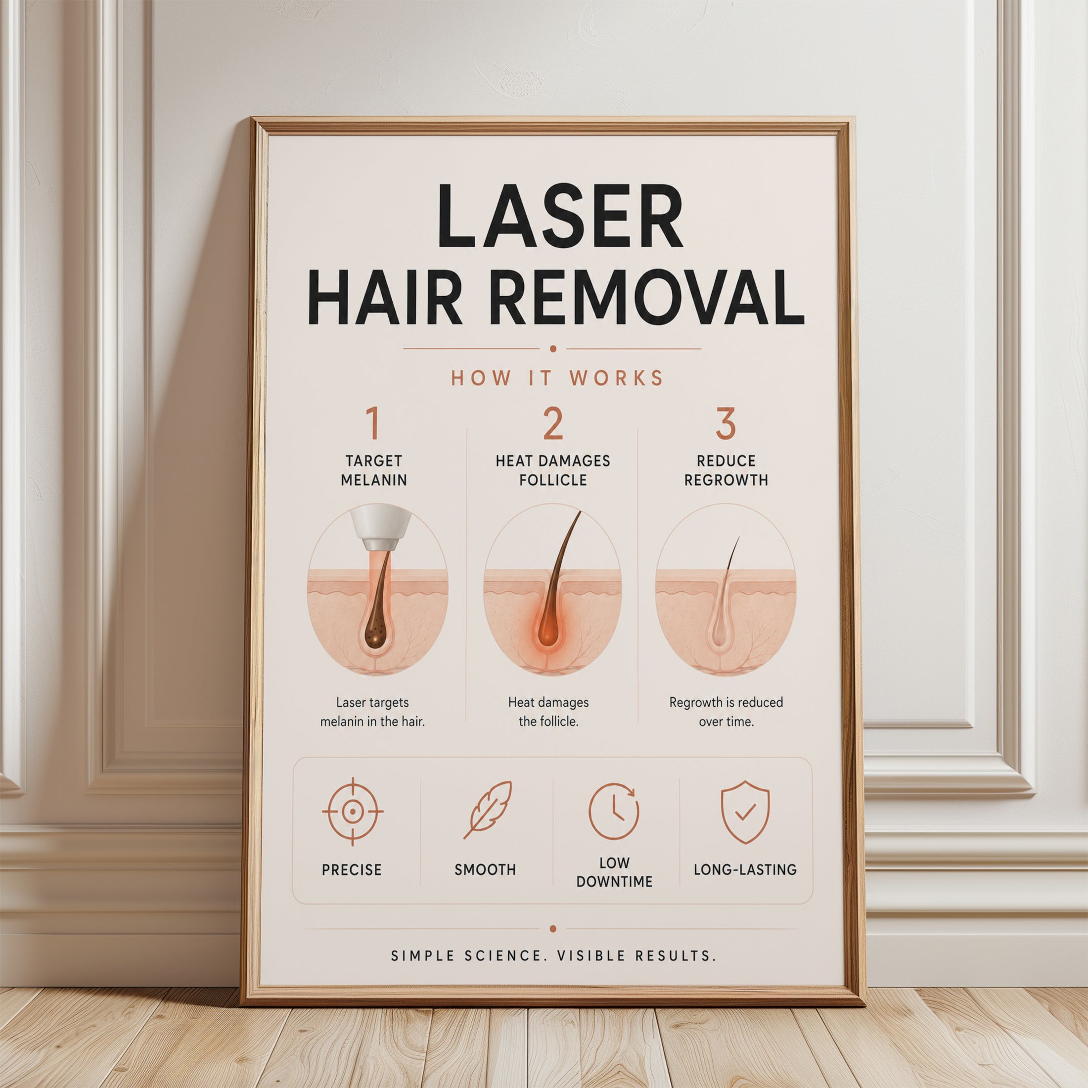 Medical Educational Poster - framed detail