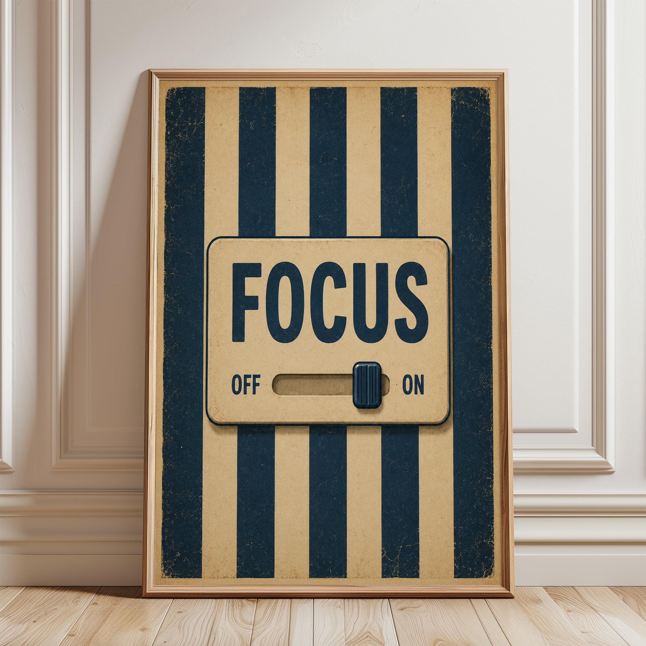 Focus Wall Art – Motivational Office Print - framed detail