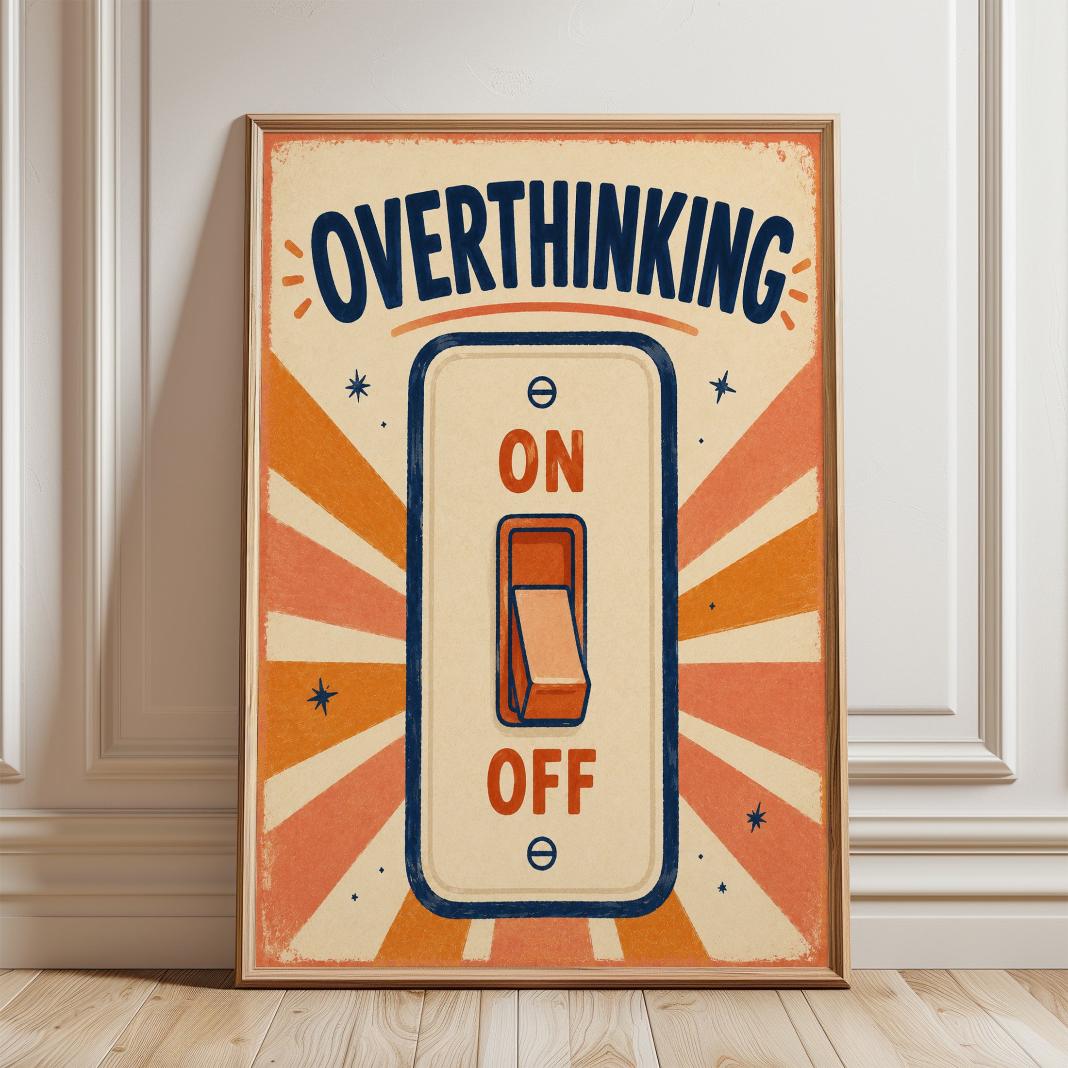 Mental Health Wall Art - framed detail