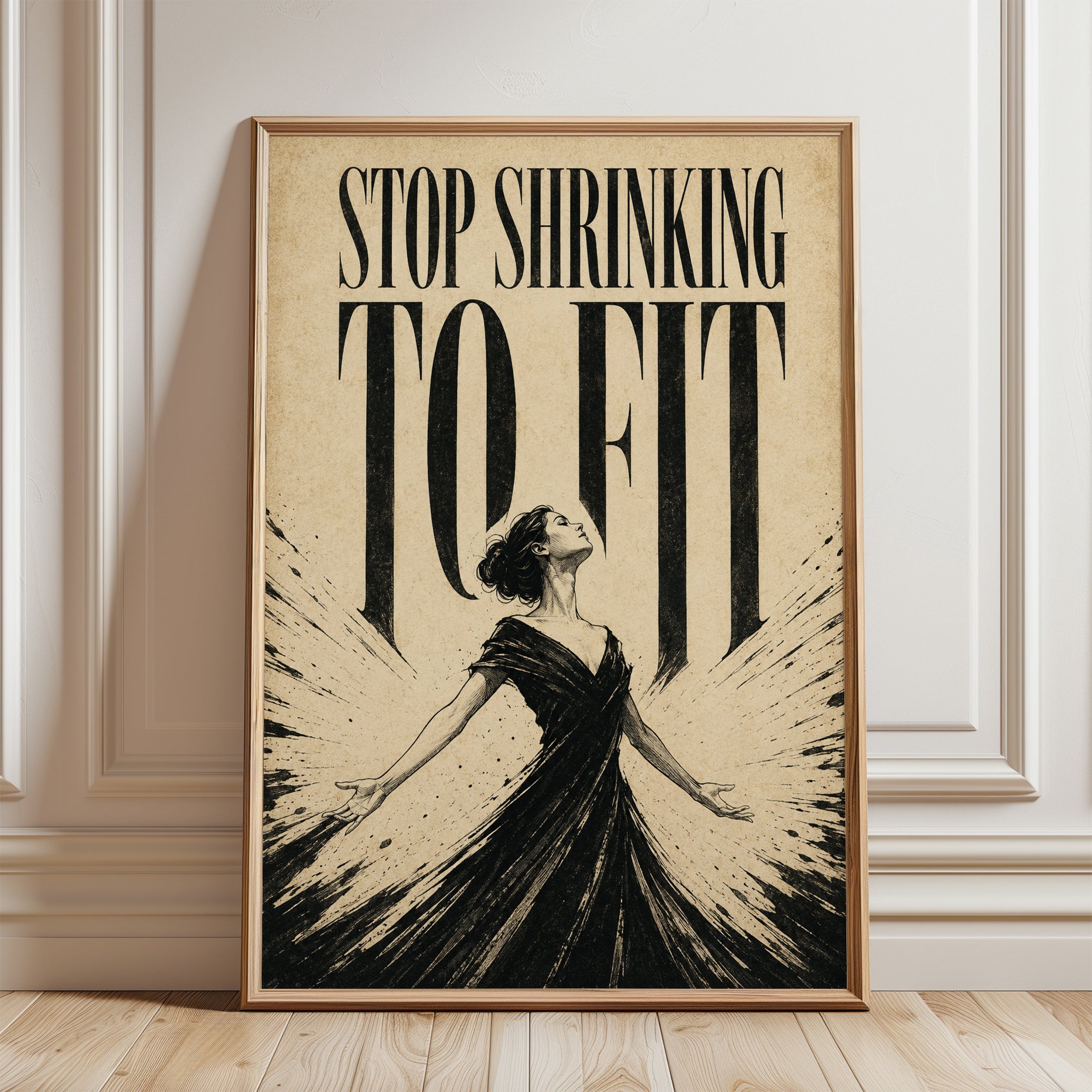 Motivational Wall Art - framed detail