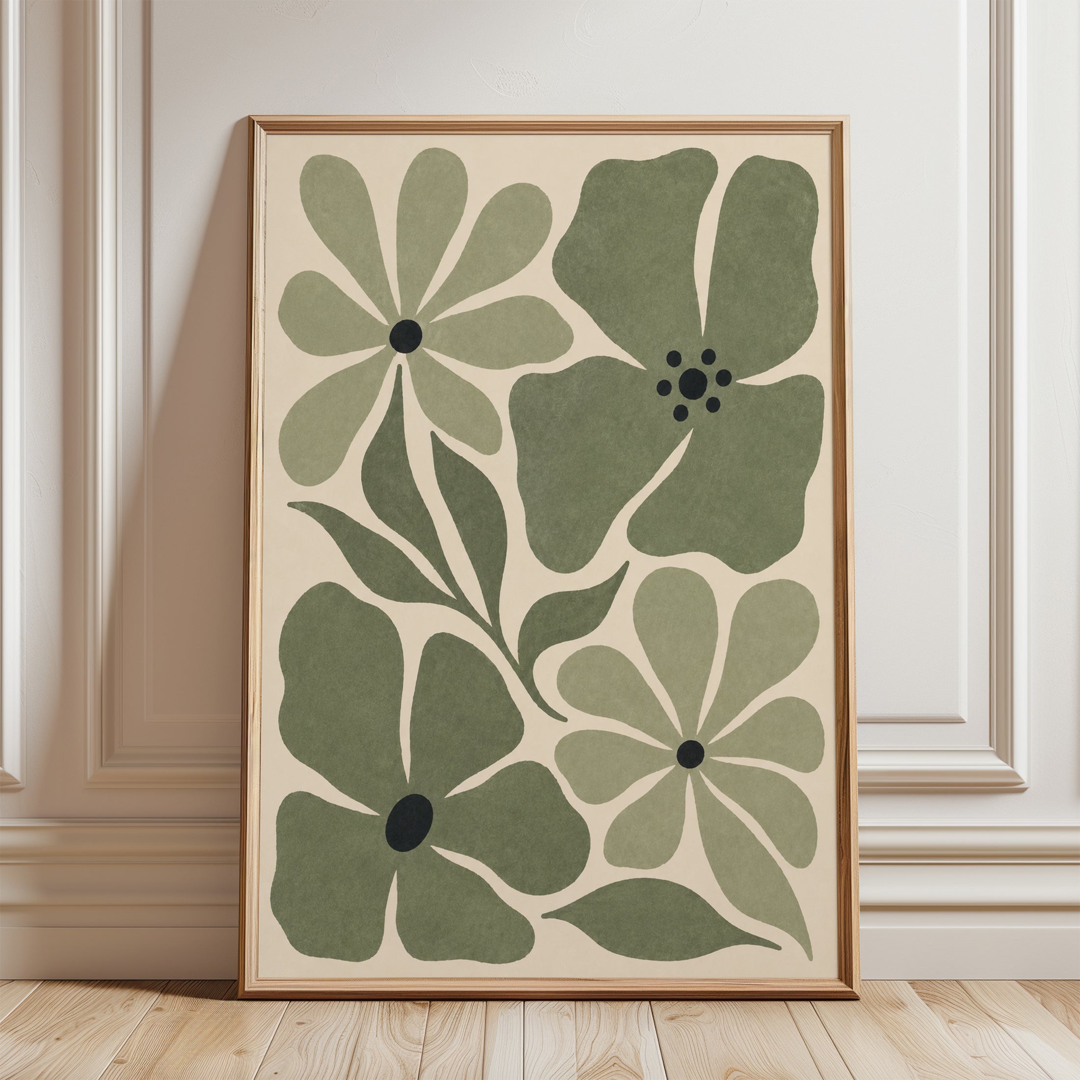 Matisse Inspired Wall Art - framed detail