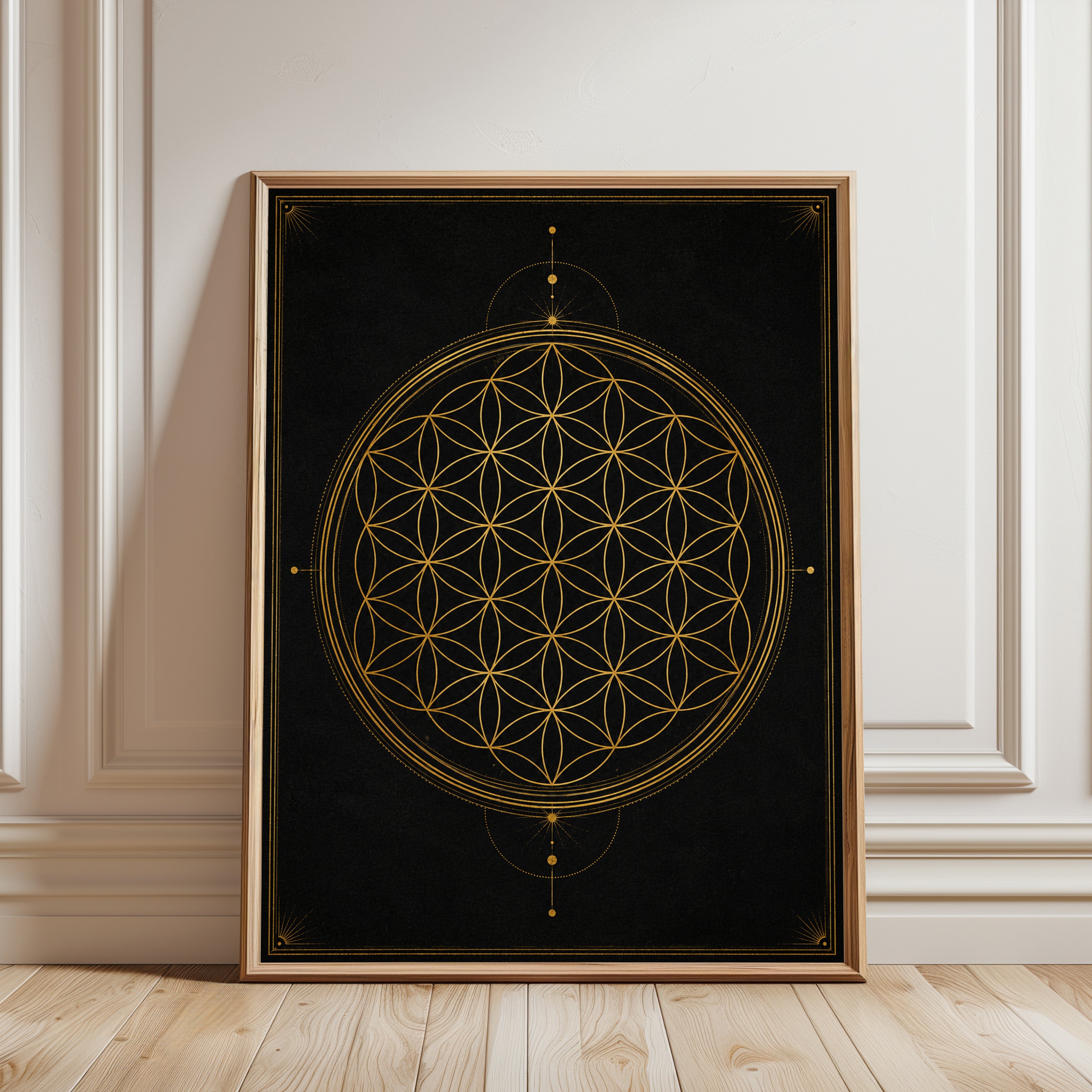 Meditation Wall Art - framed detail