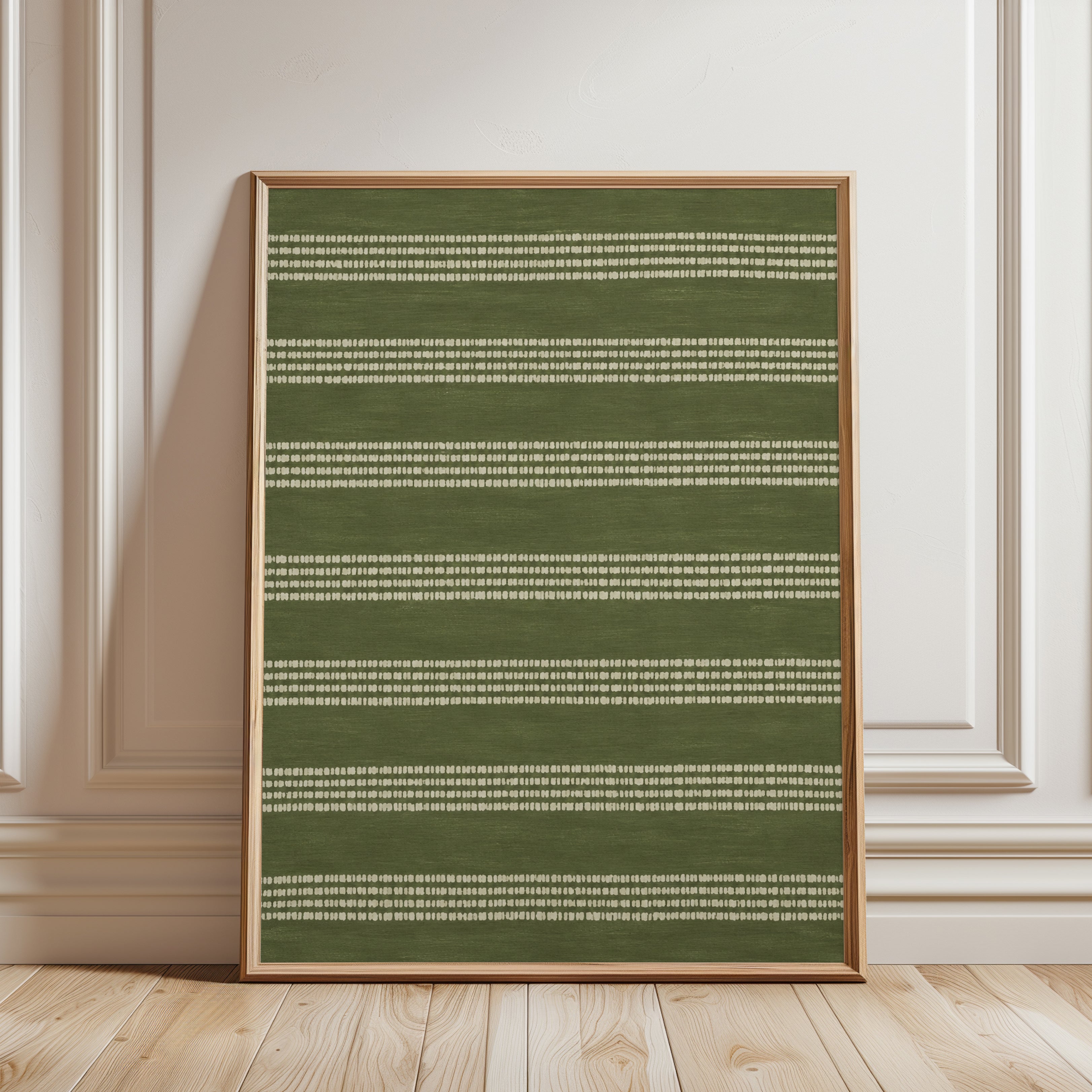 Modern Abstract Wall Art - framed detail