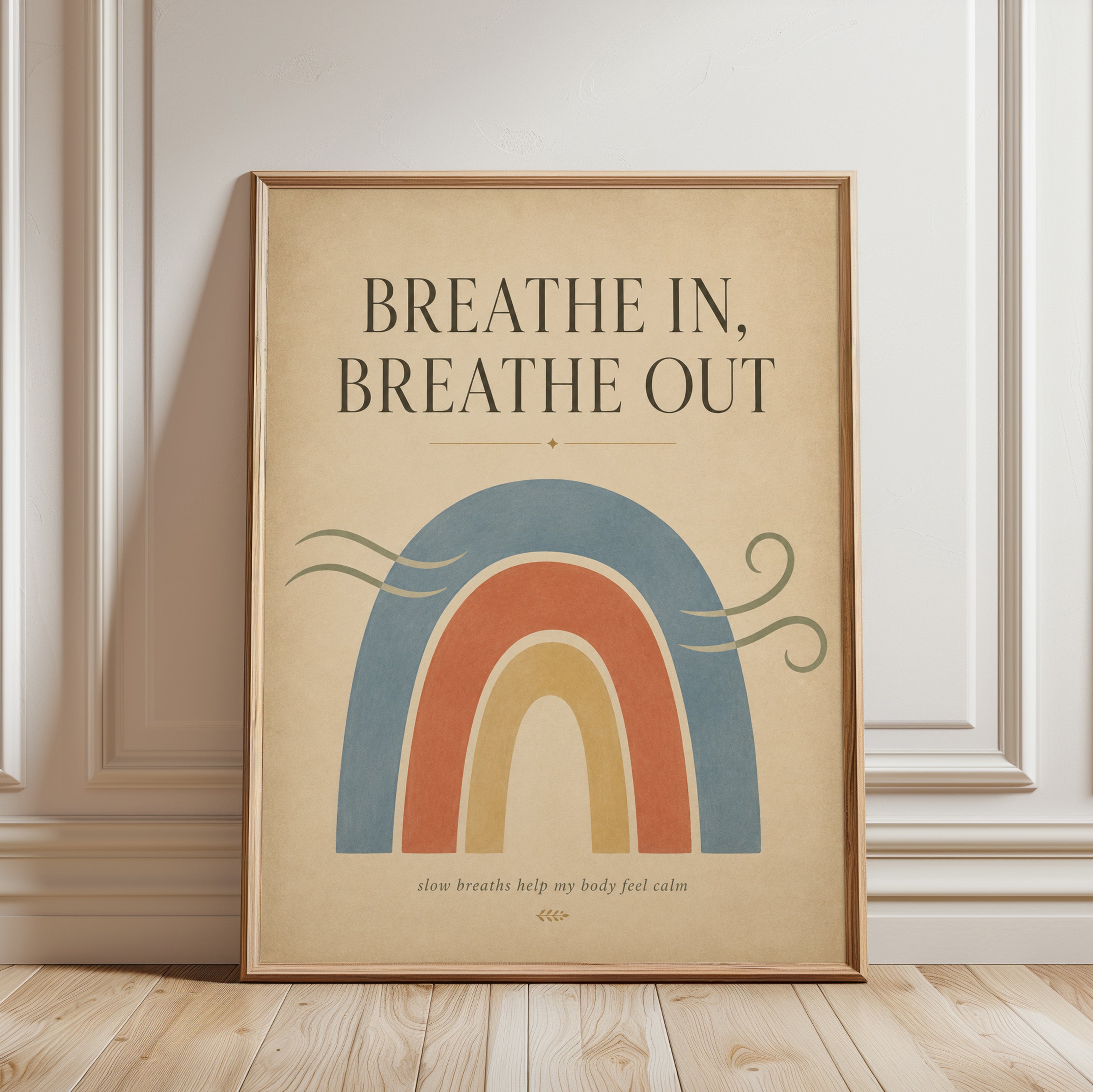 Mindfulness Wall Art - framed detail