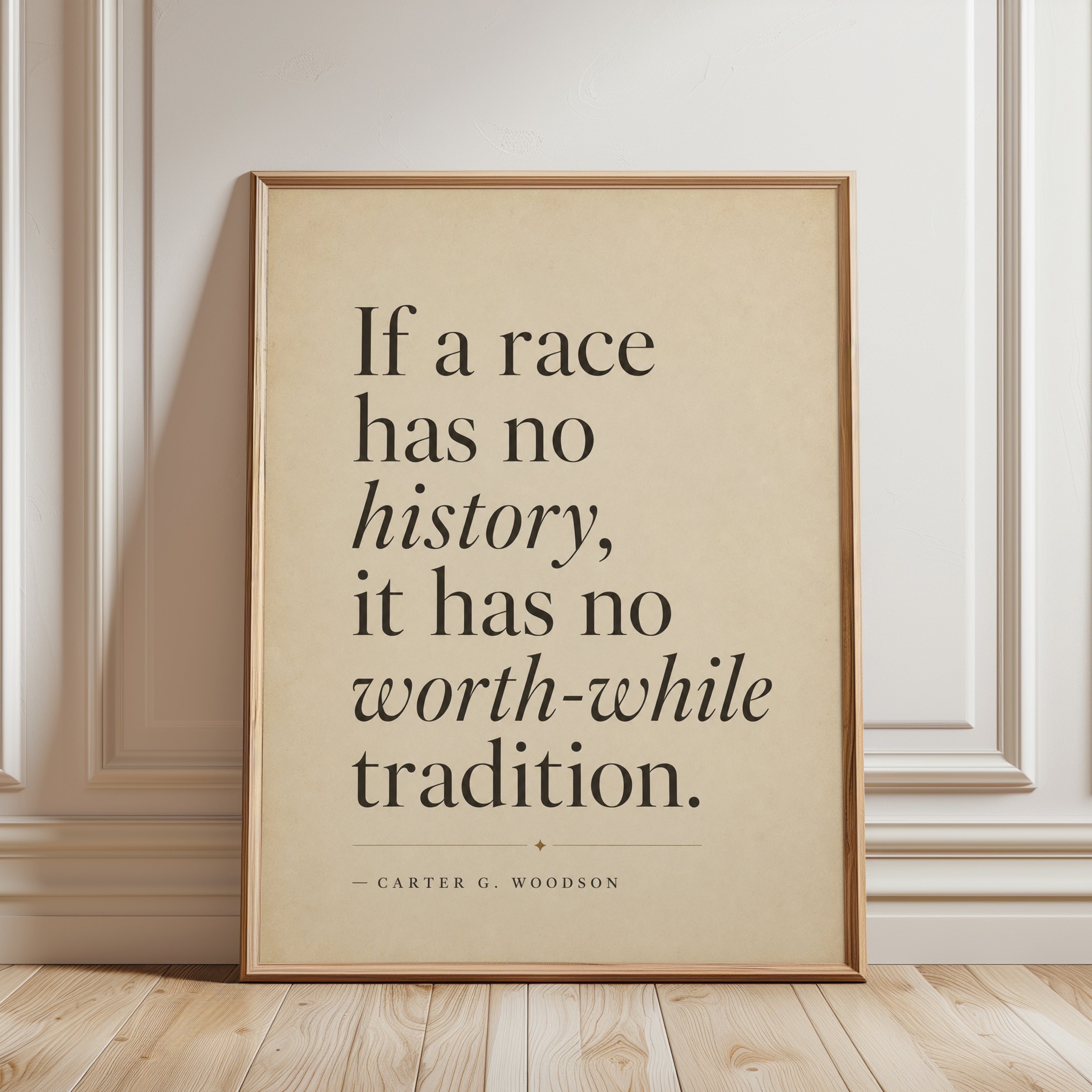 Motivational Quote Print – Educational Poster - framed detail