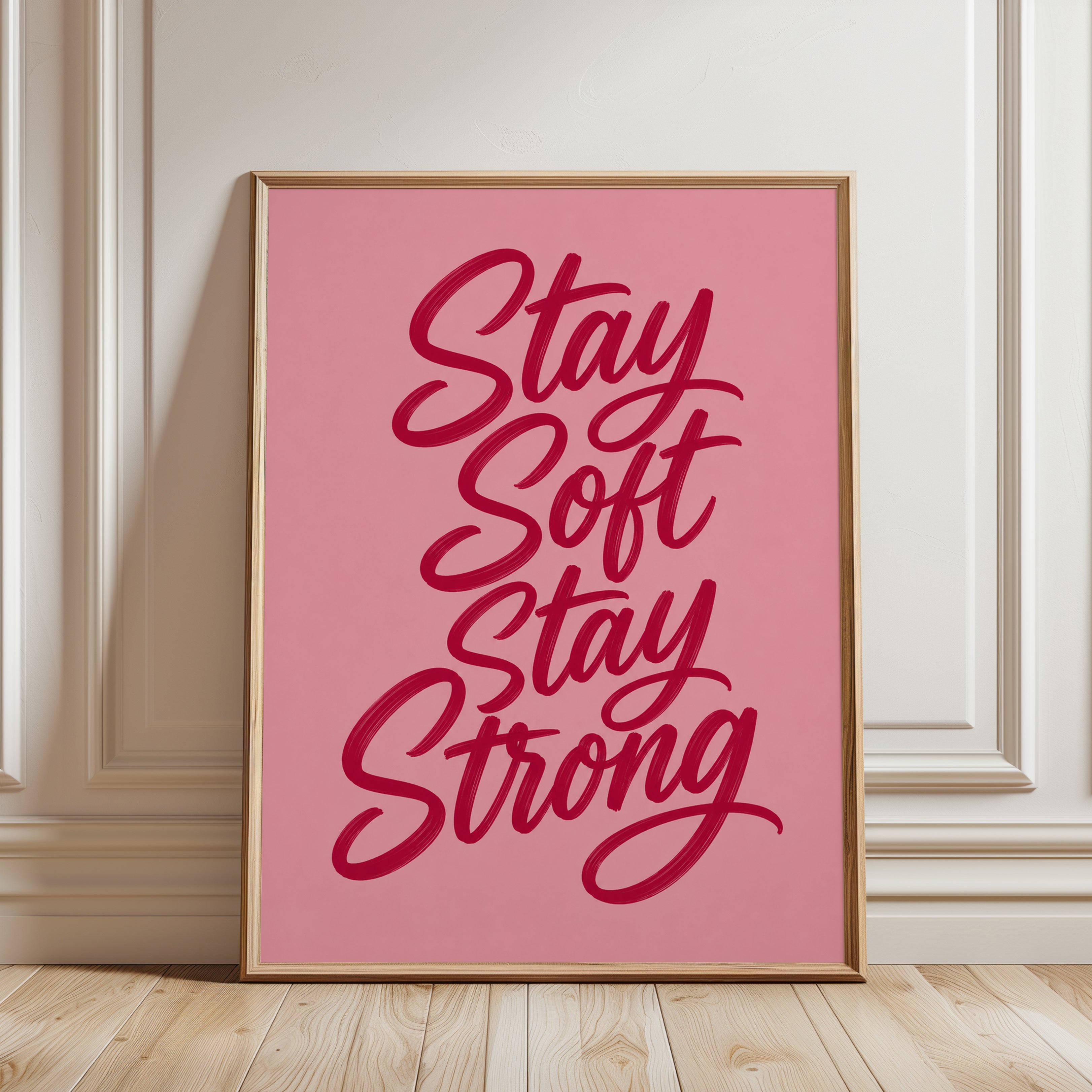 Motivational Wall Art - framed detail