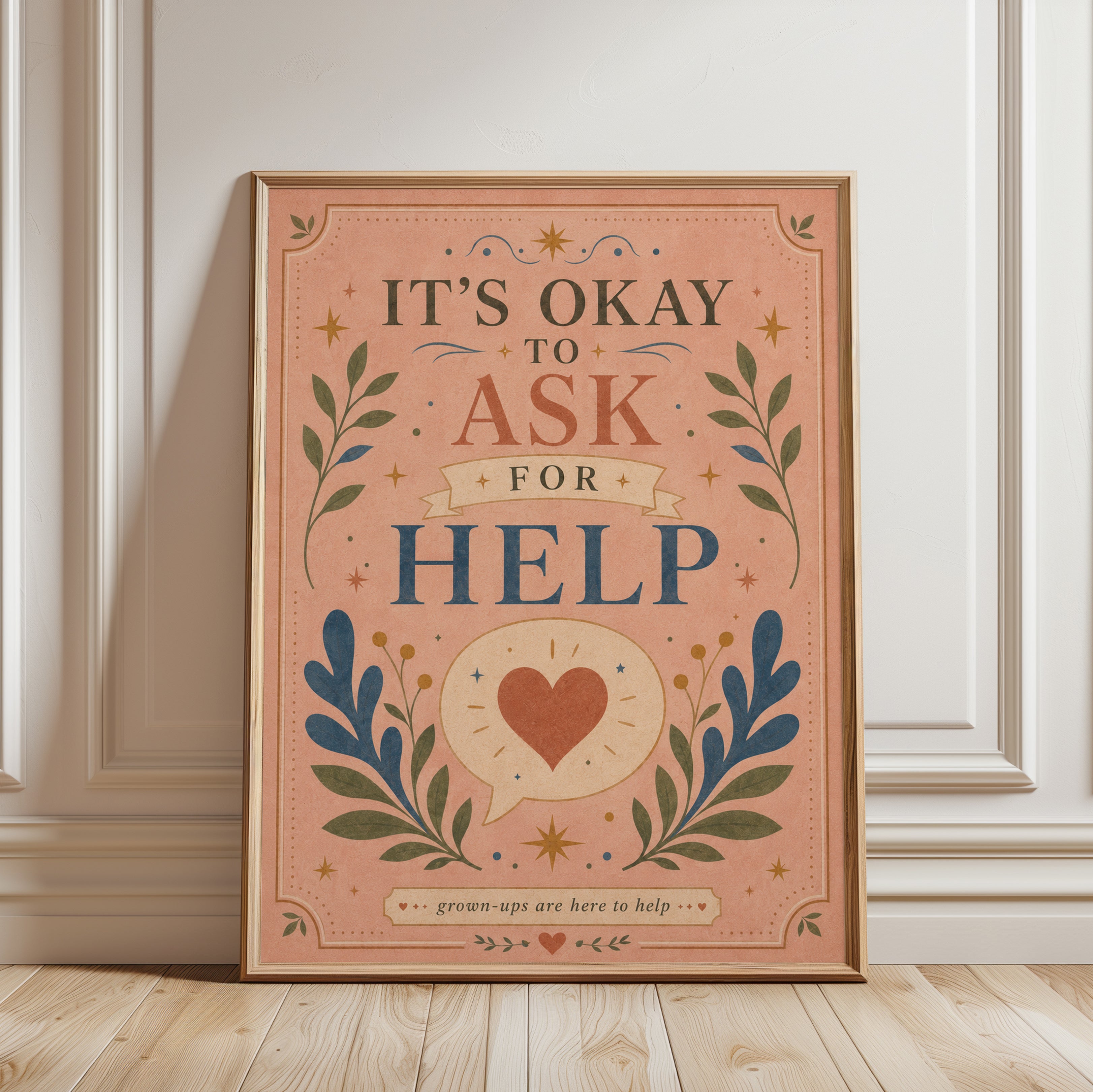 Classroom Motivational Poster - framed detail