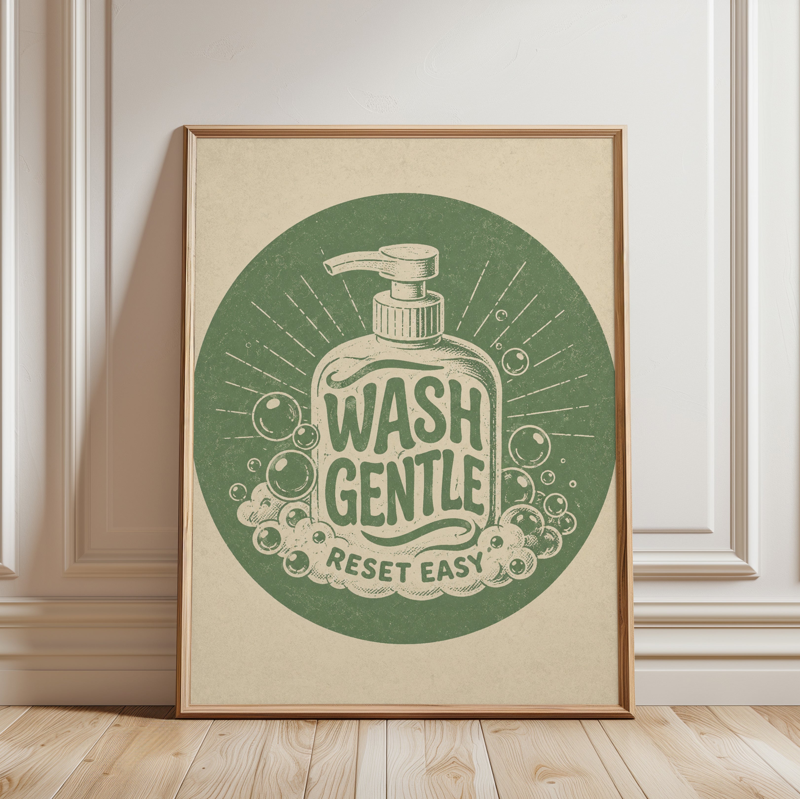 Vintage Soap Print - framed detail