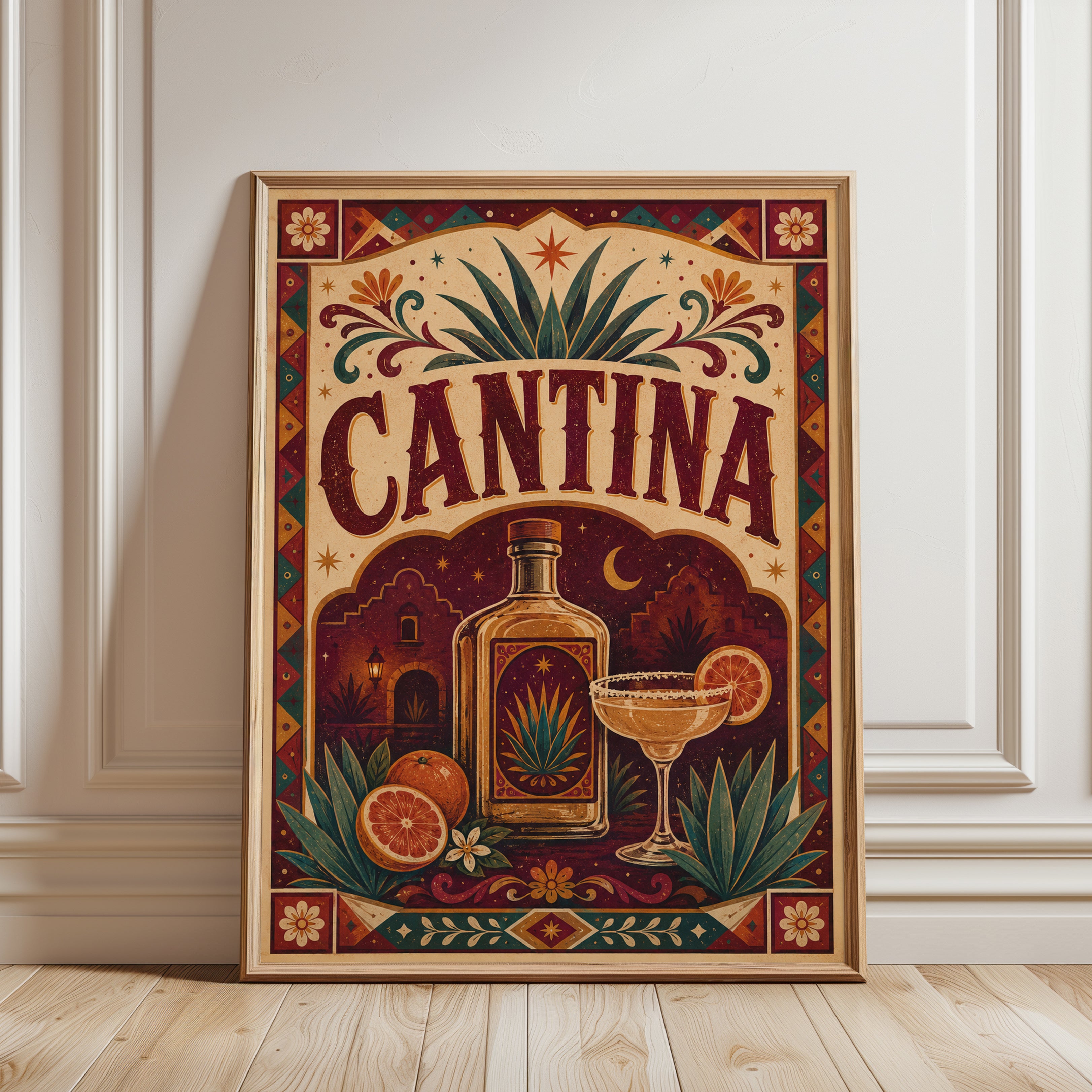 Cantina Wall Art - framed detail