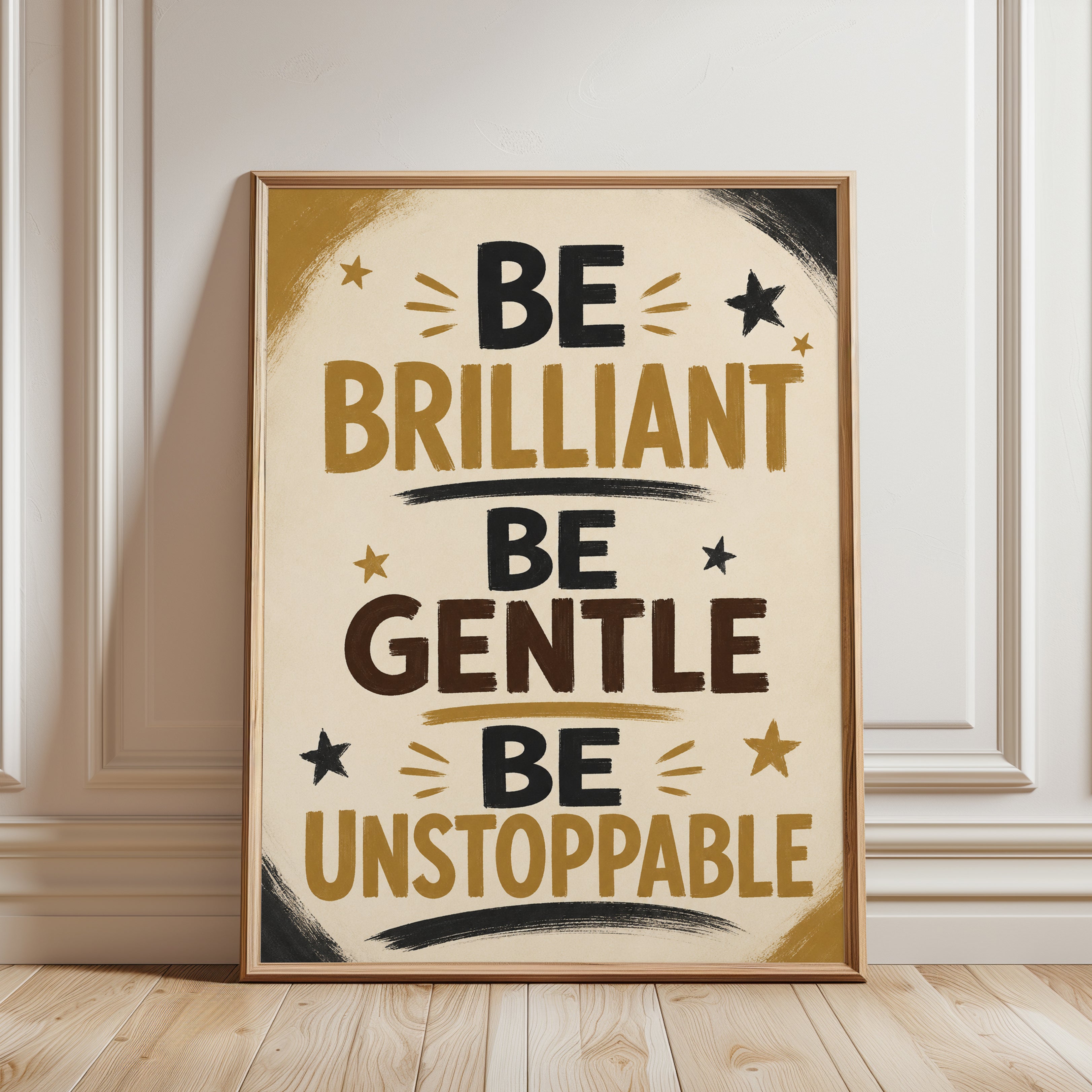 Motivational Wall Art - framed detail