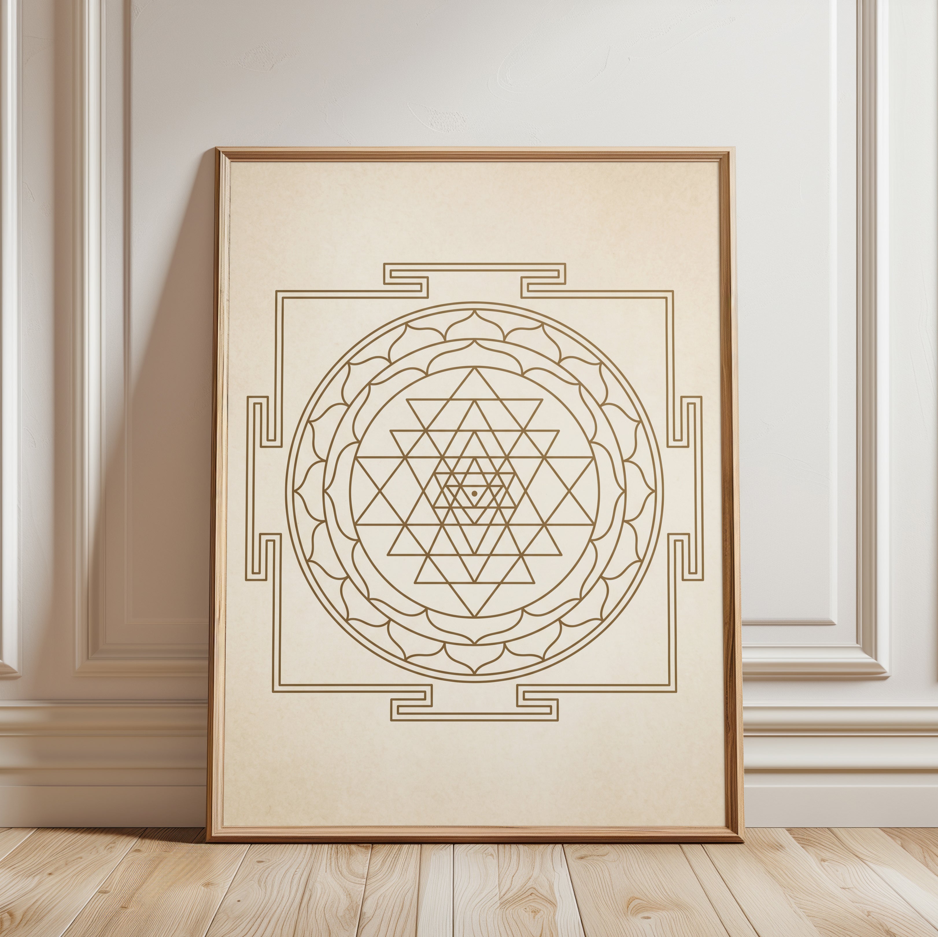 Yoga Poster - framed detail