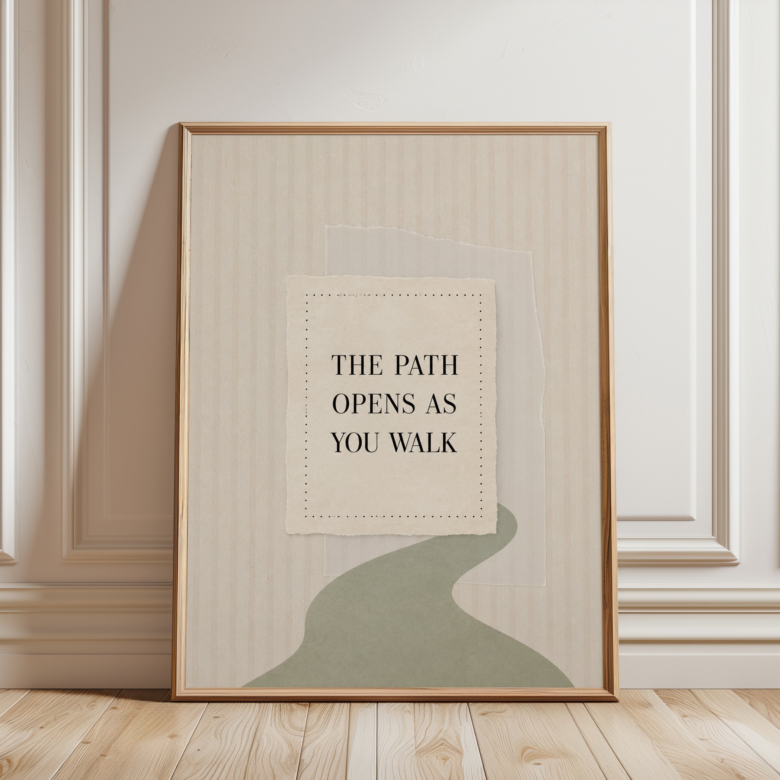 Motivational Quote Print - framed detail