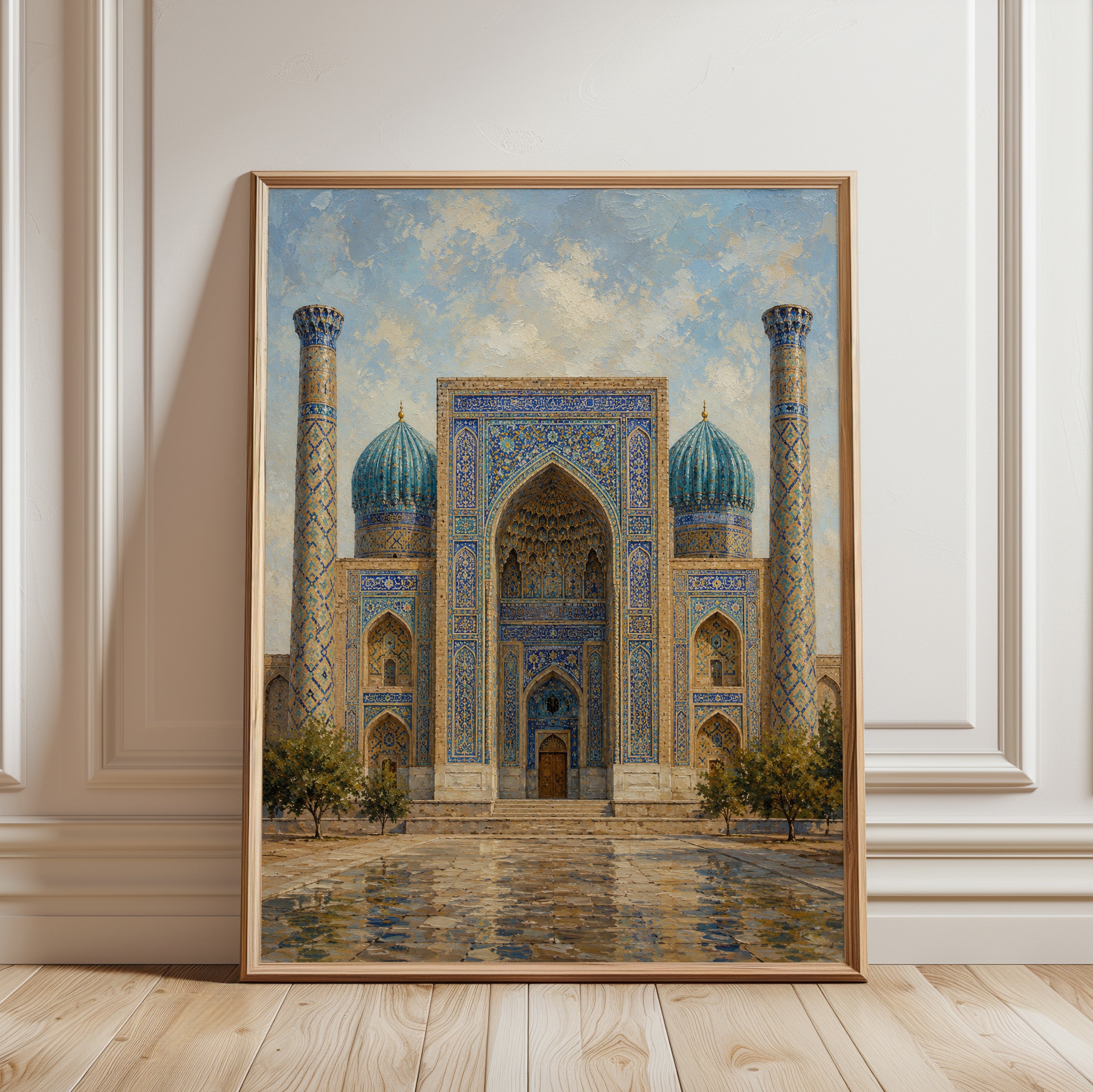 Islamic Architecture Print – Mosque Wall Art - framed detail