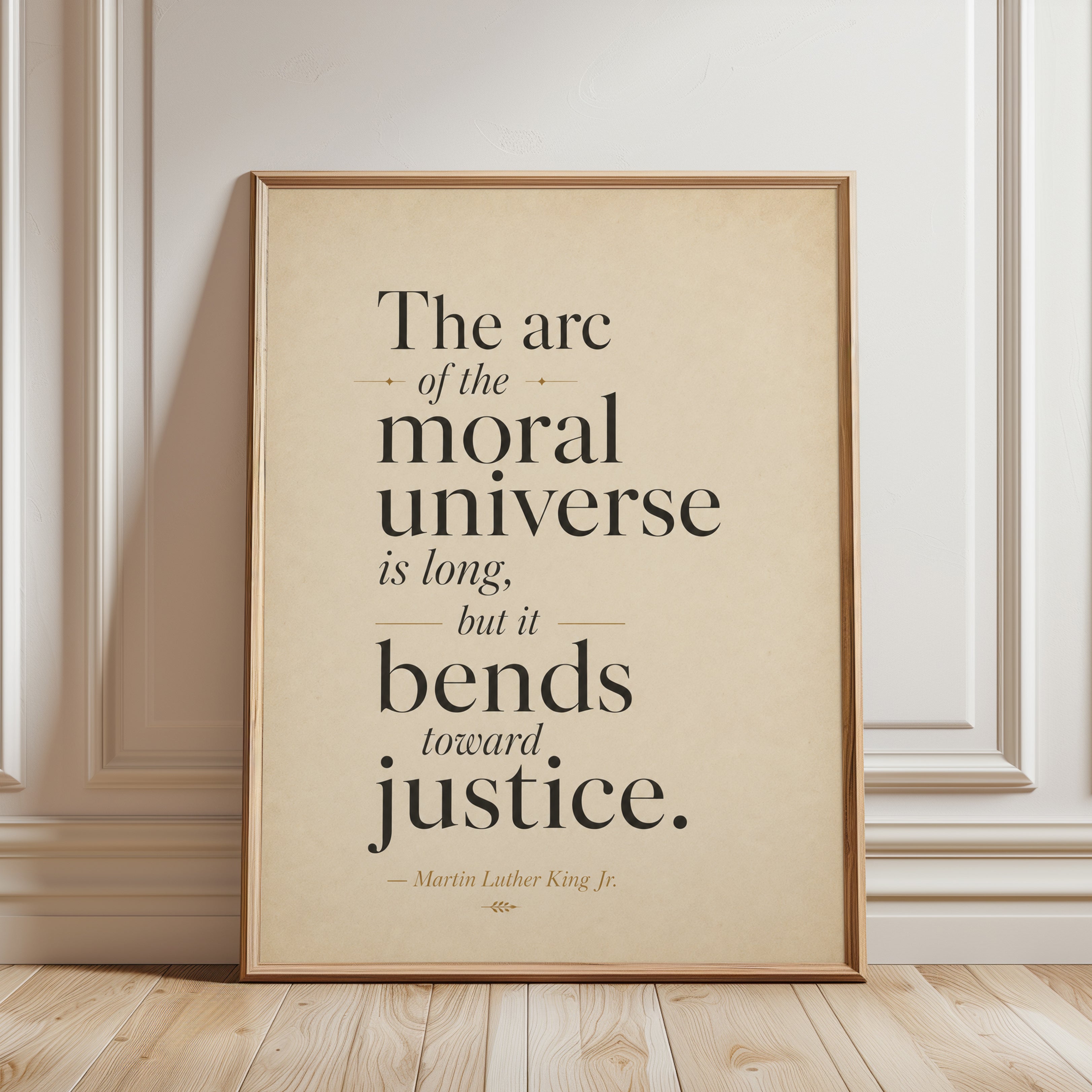 Martin Luther King Poster - framed detail