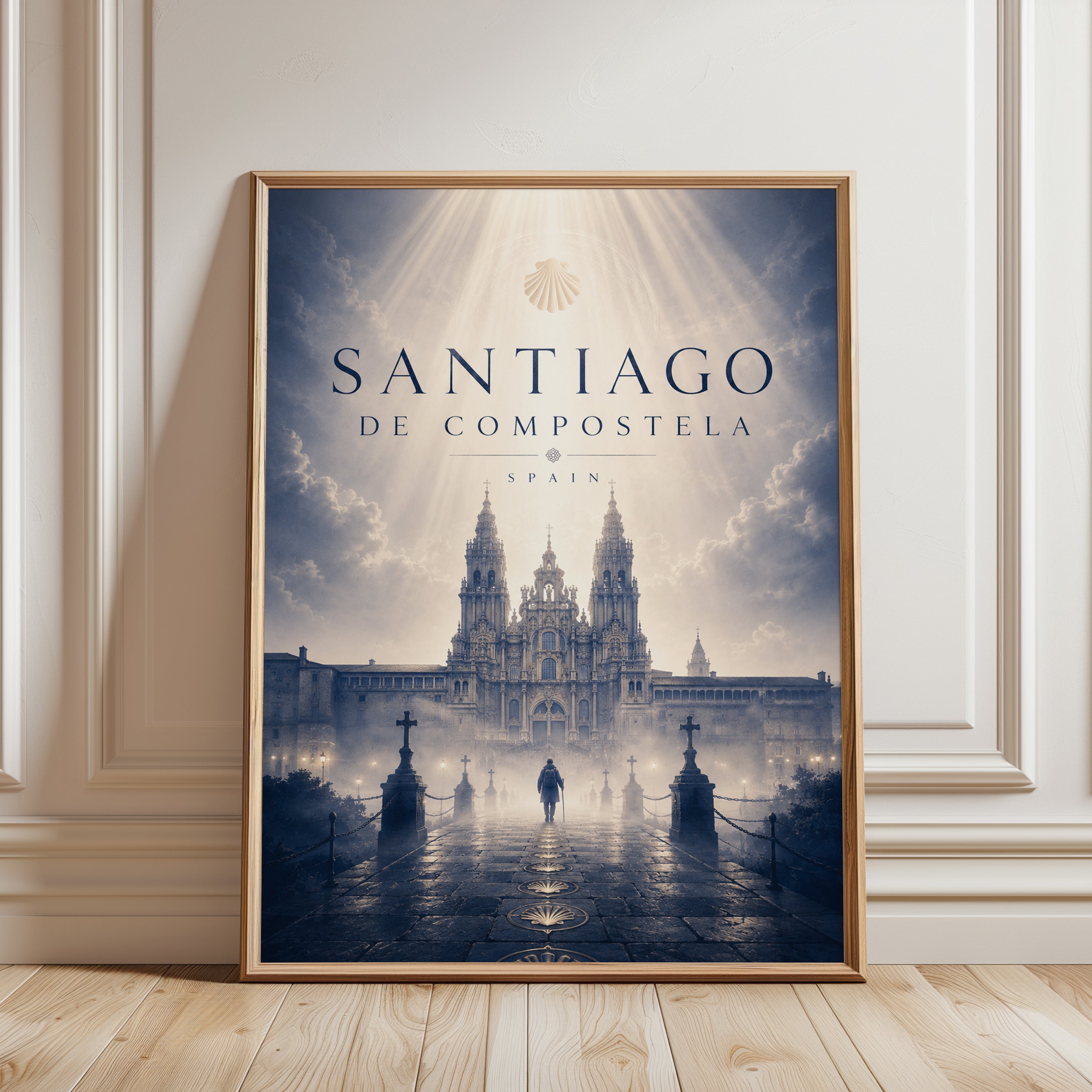 Spain Travel Poster - framed detail