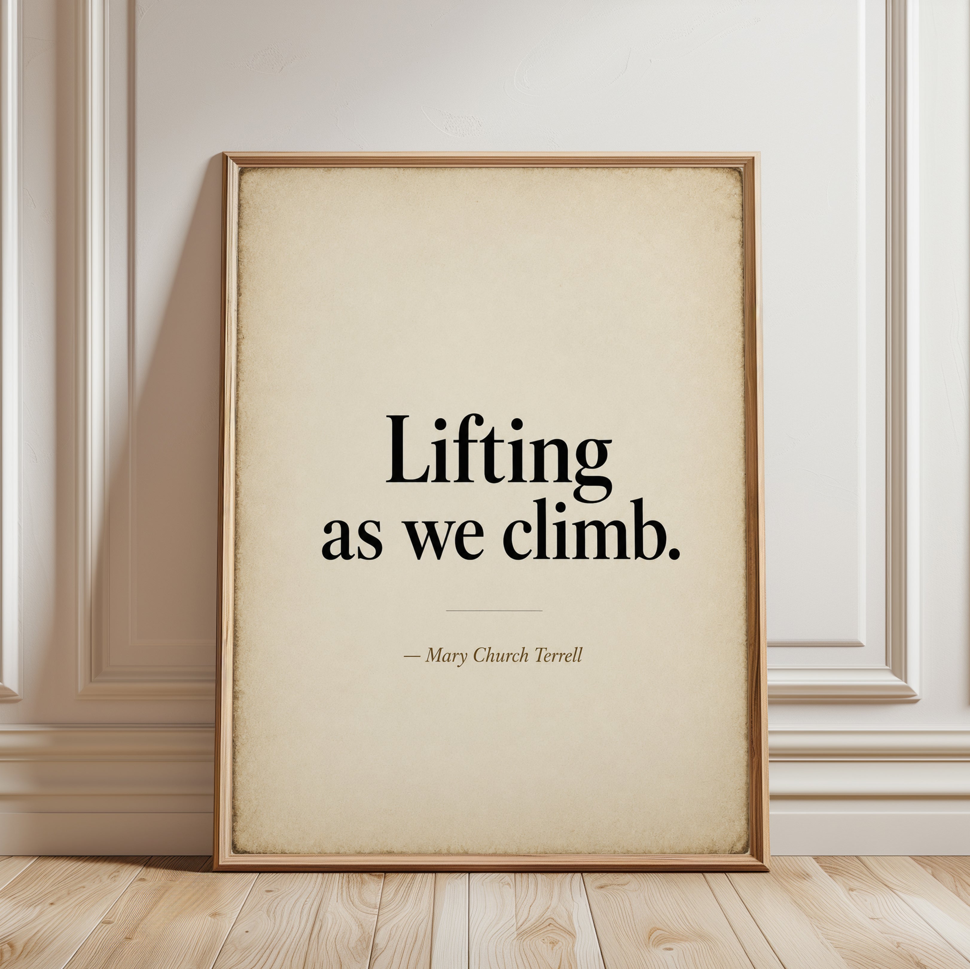 Motivational Quote Print – Inspirational Wall Art - framed detail