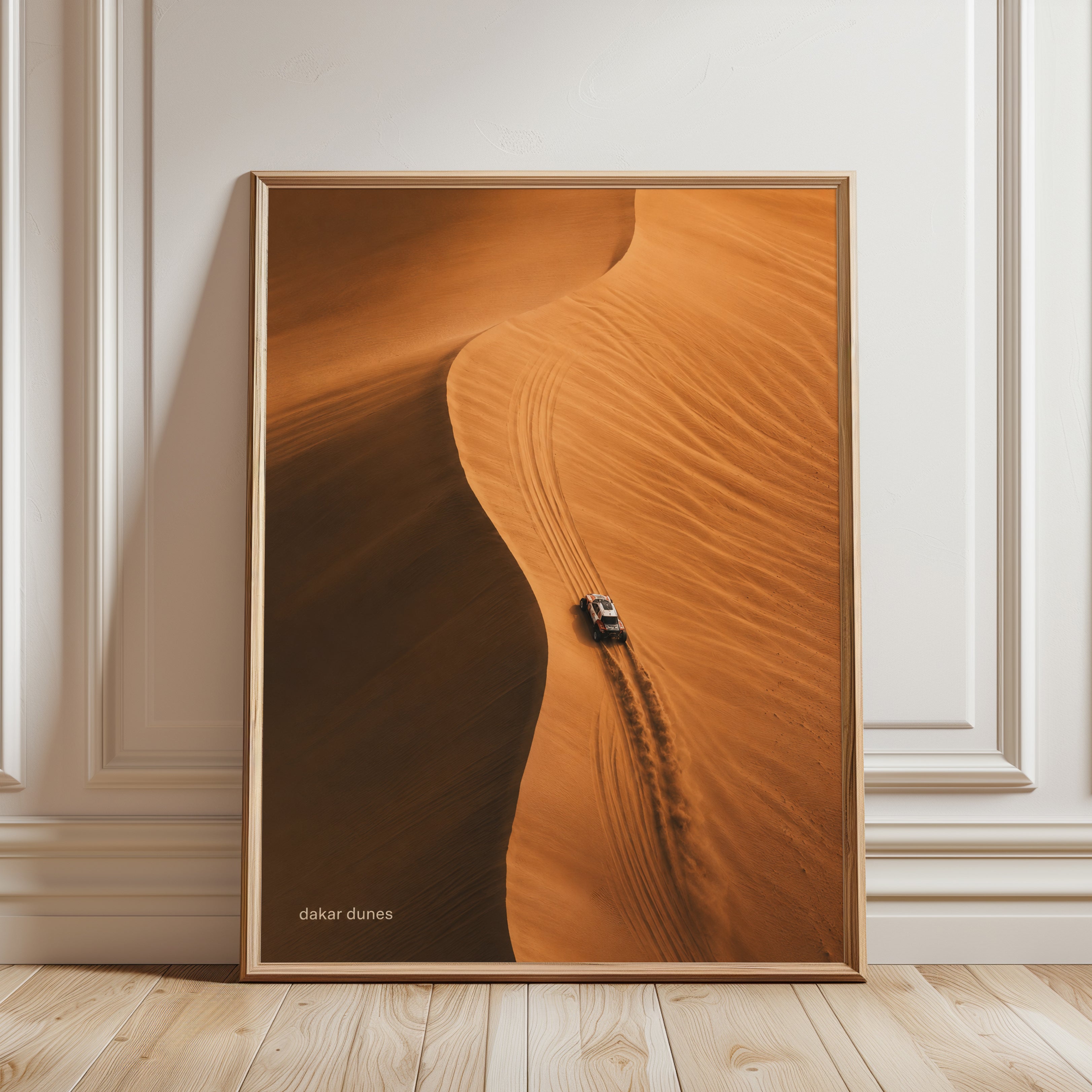 Desert Landscape Wall Art – Sand Dunes Print - framed detail