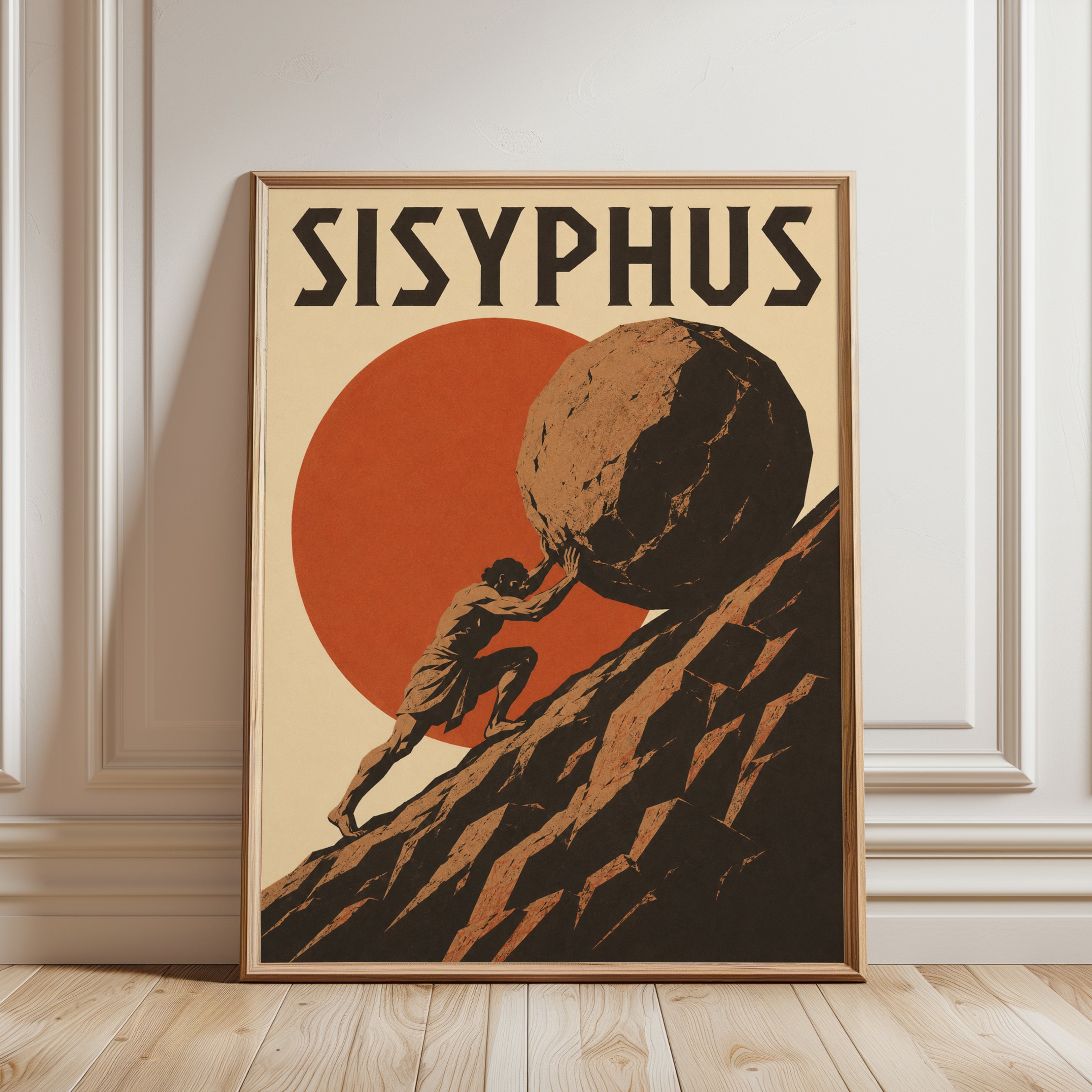 Greek Mythology Poster - framed detail