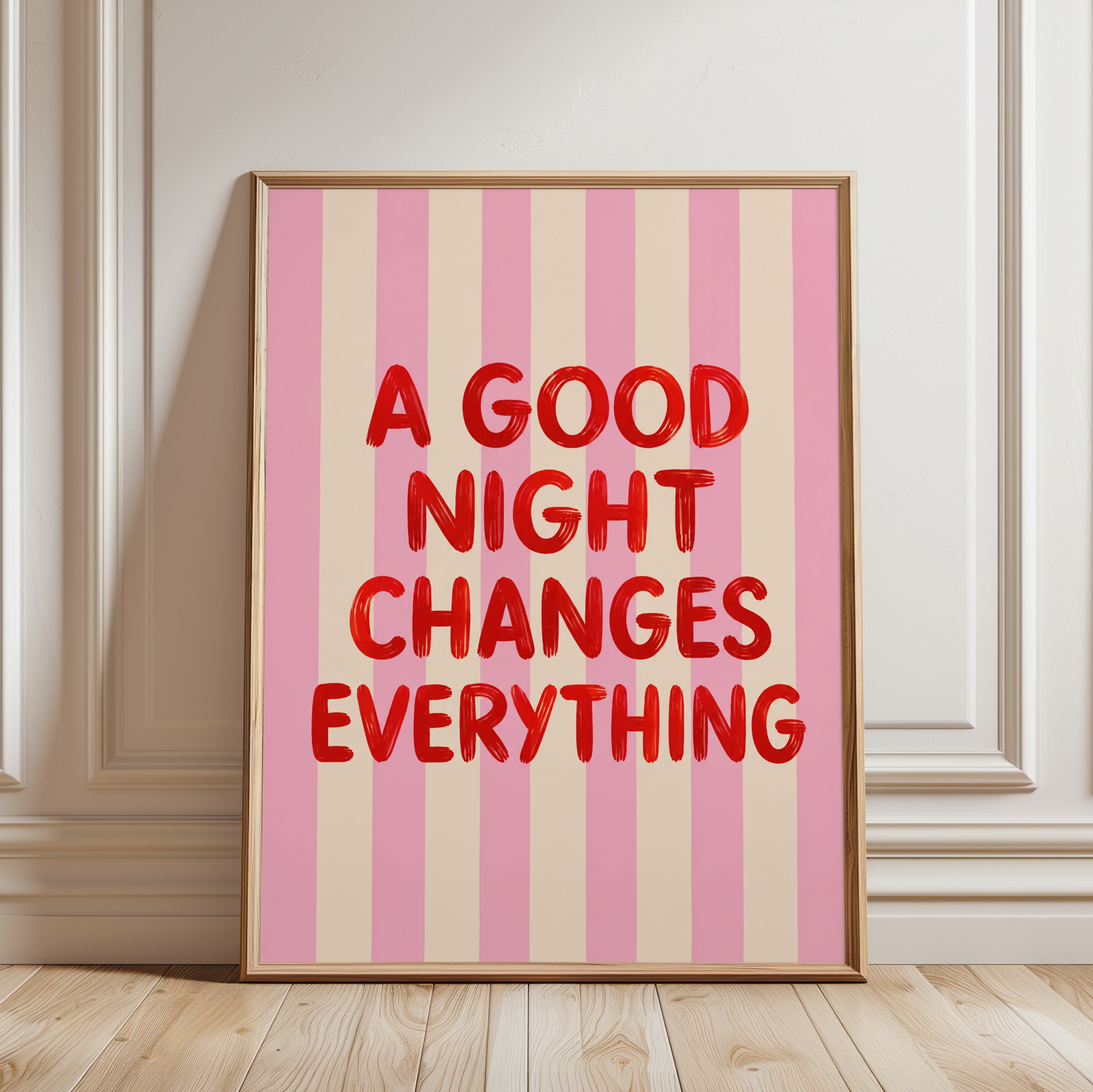 Motivational Quote Print - framed detail