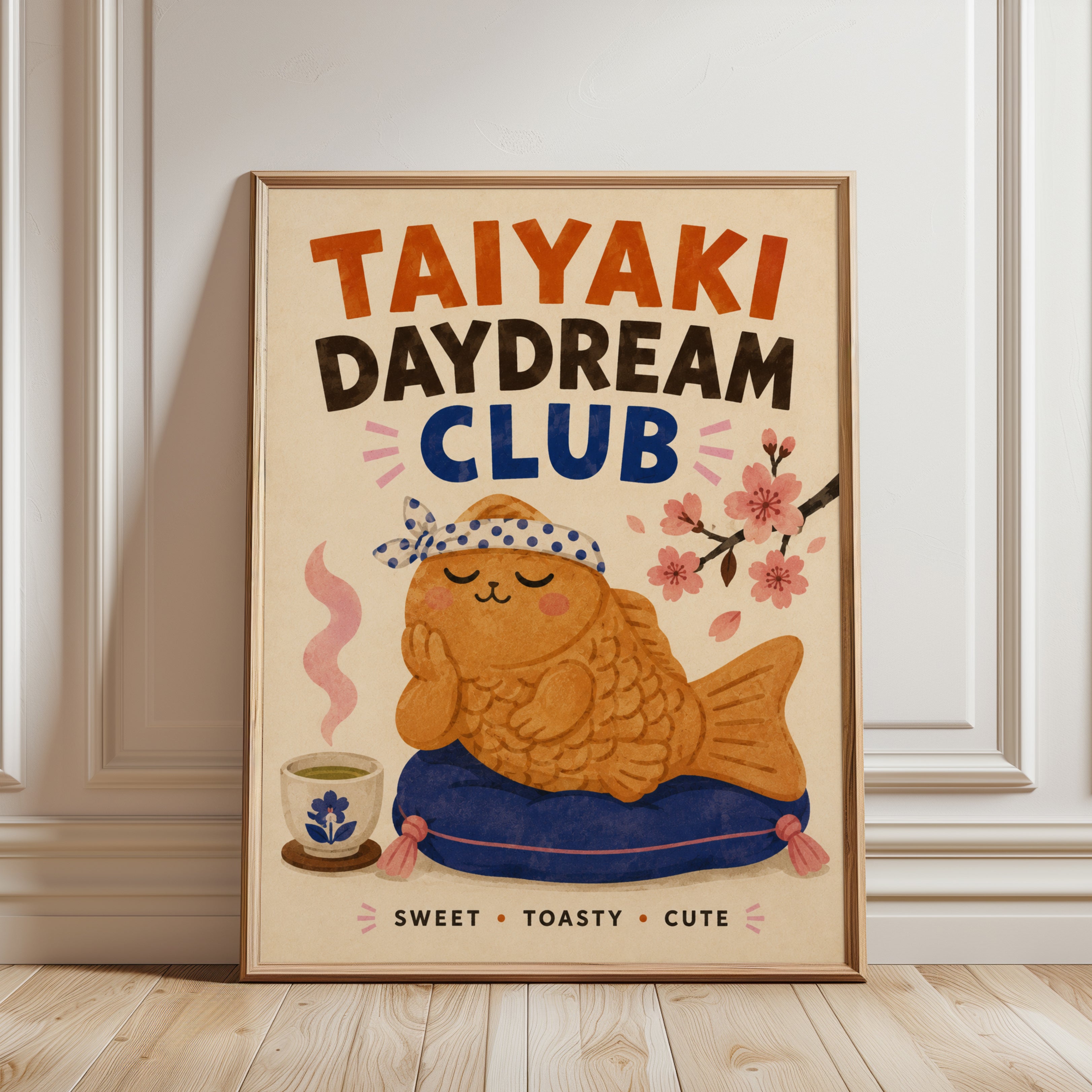 Taiyaki Daydream Club Print - framed detail