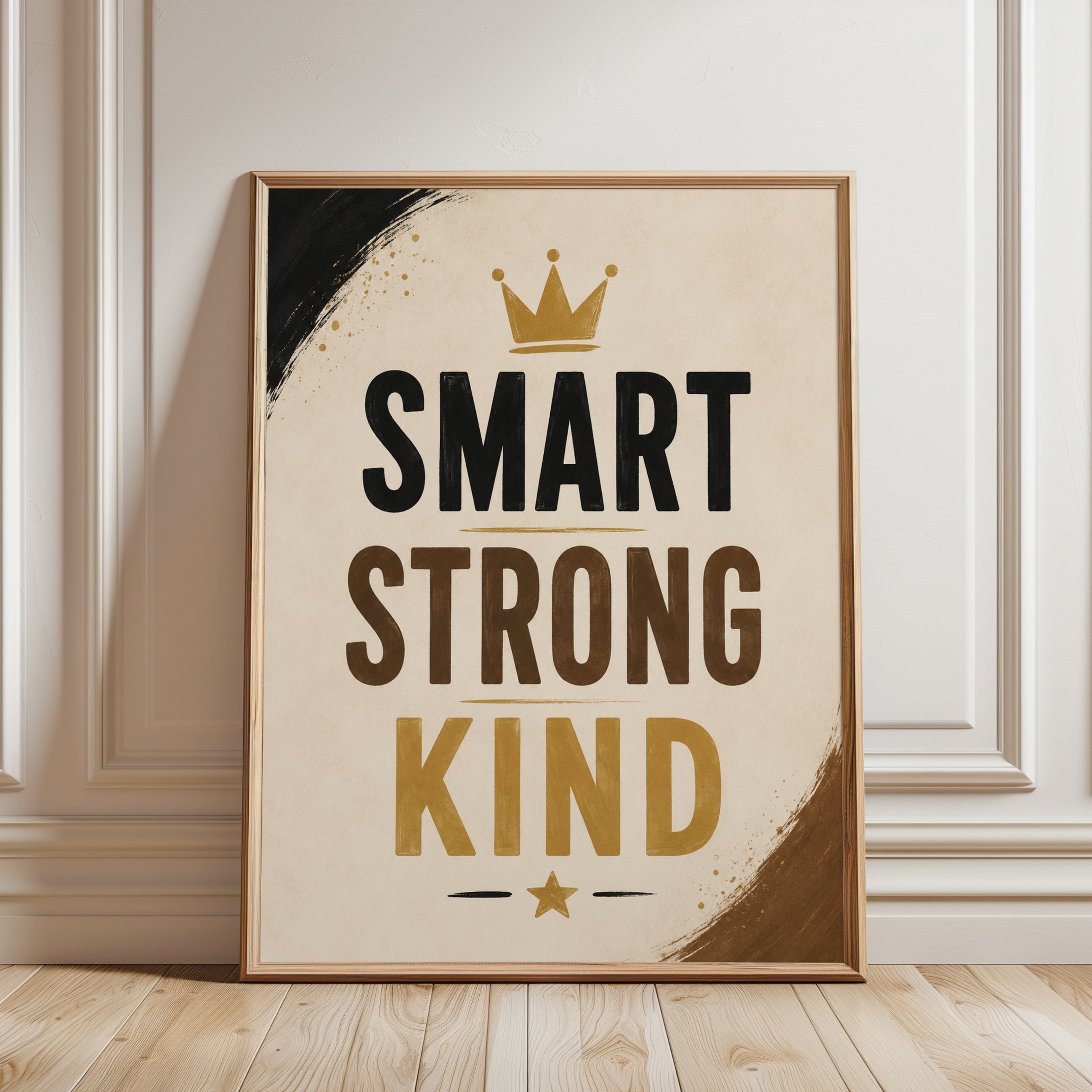 Kids Room Wall Art – Motivational Poster - framed detail