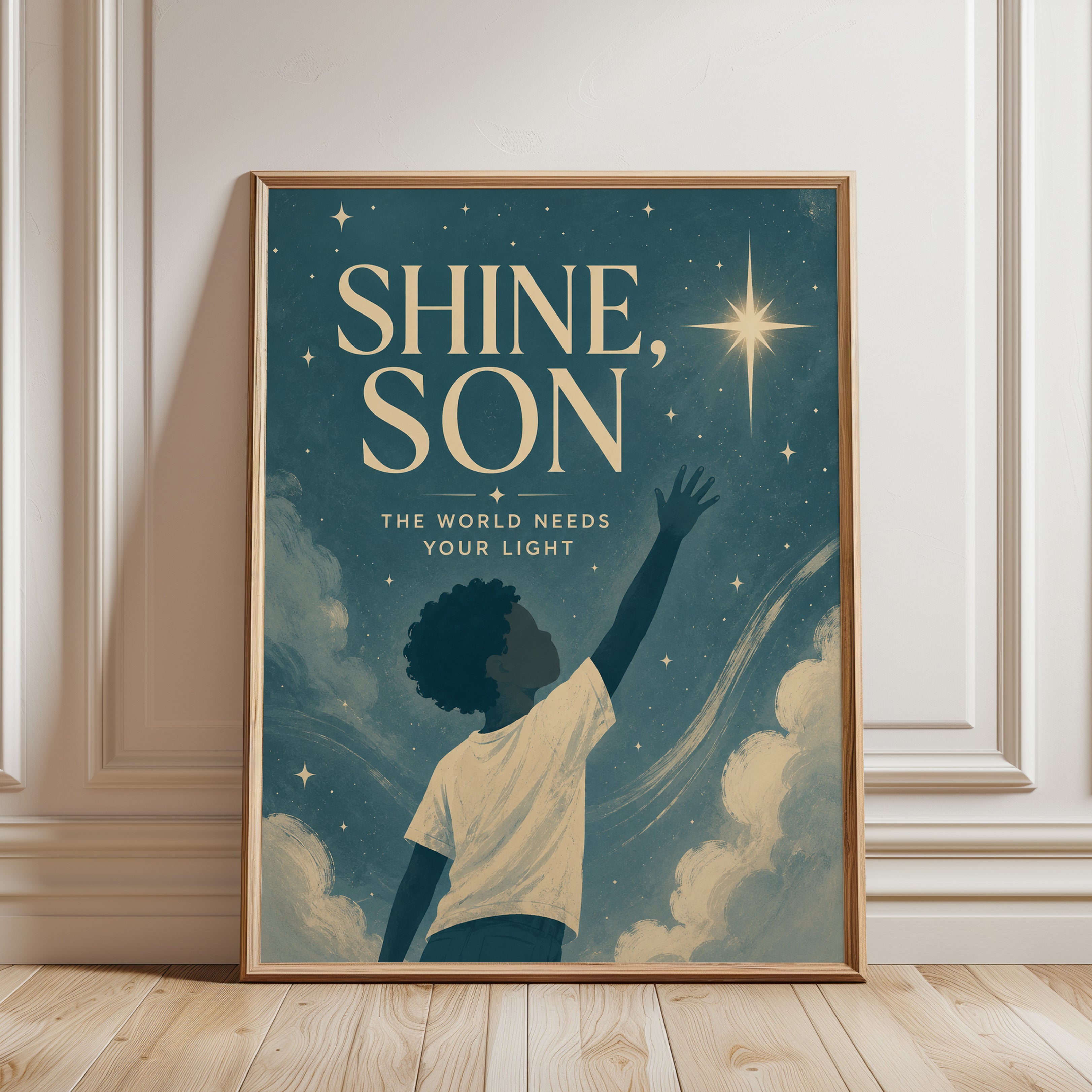 Motivational Wall Art – Inspirational Quote Print - framed detail
