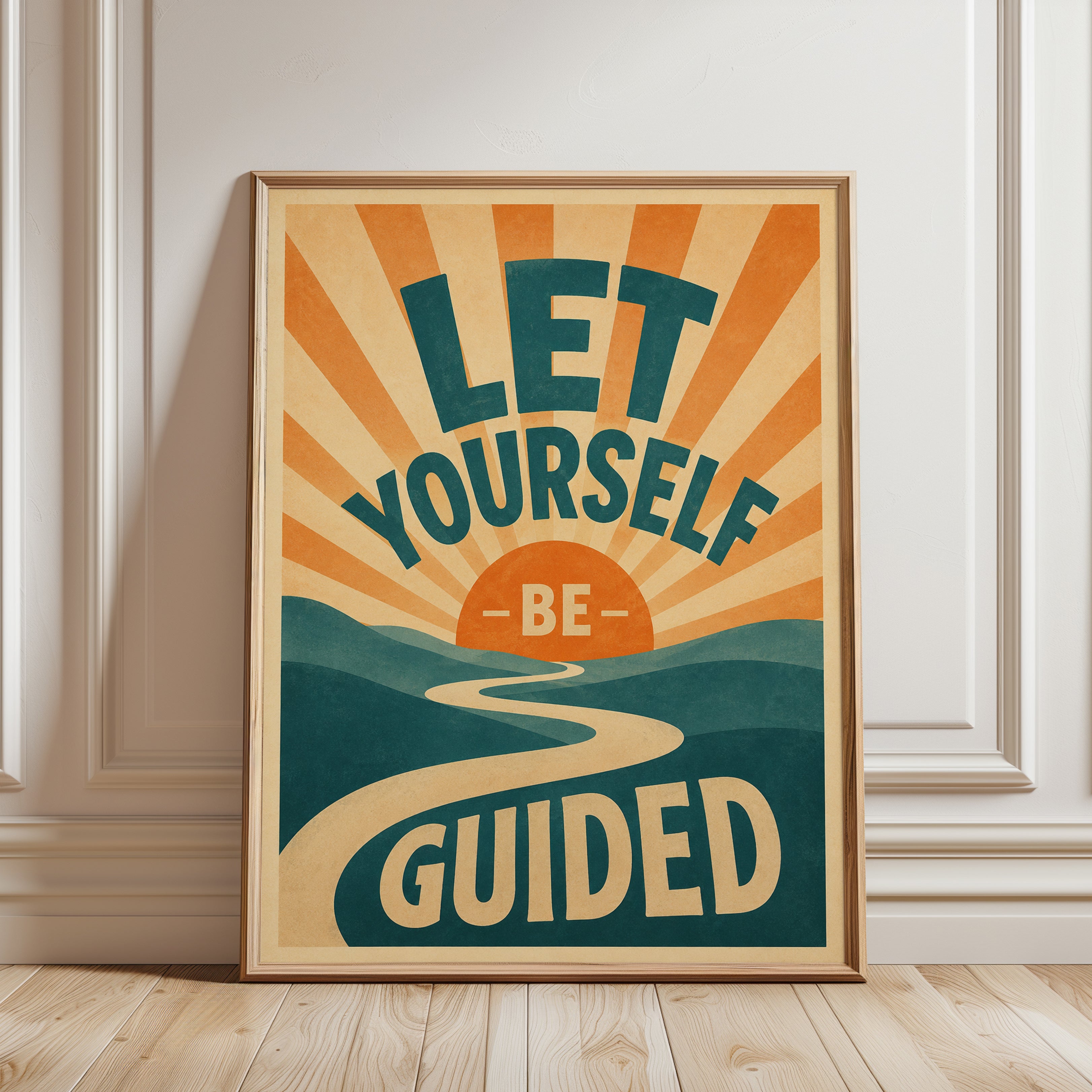 Motivational Wall Art - framed detail