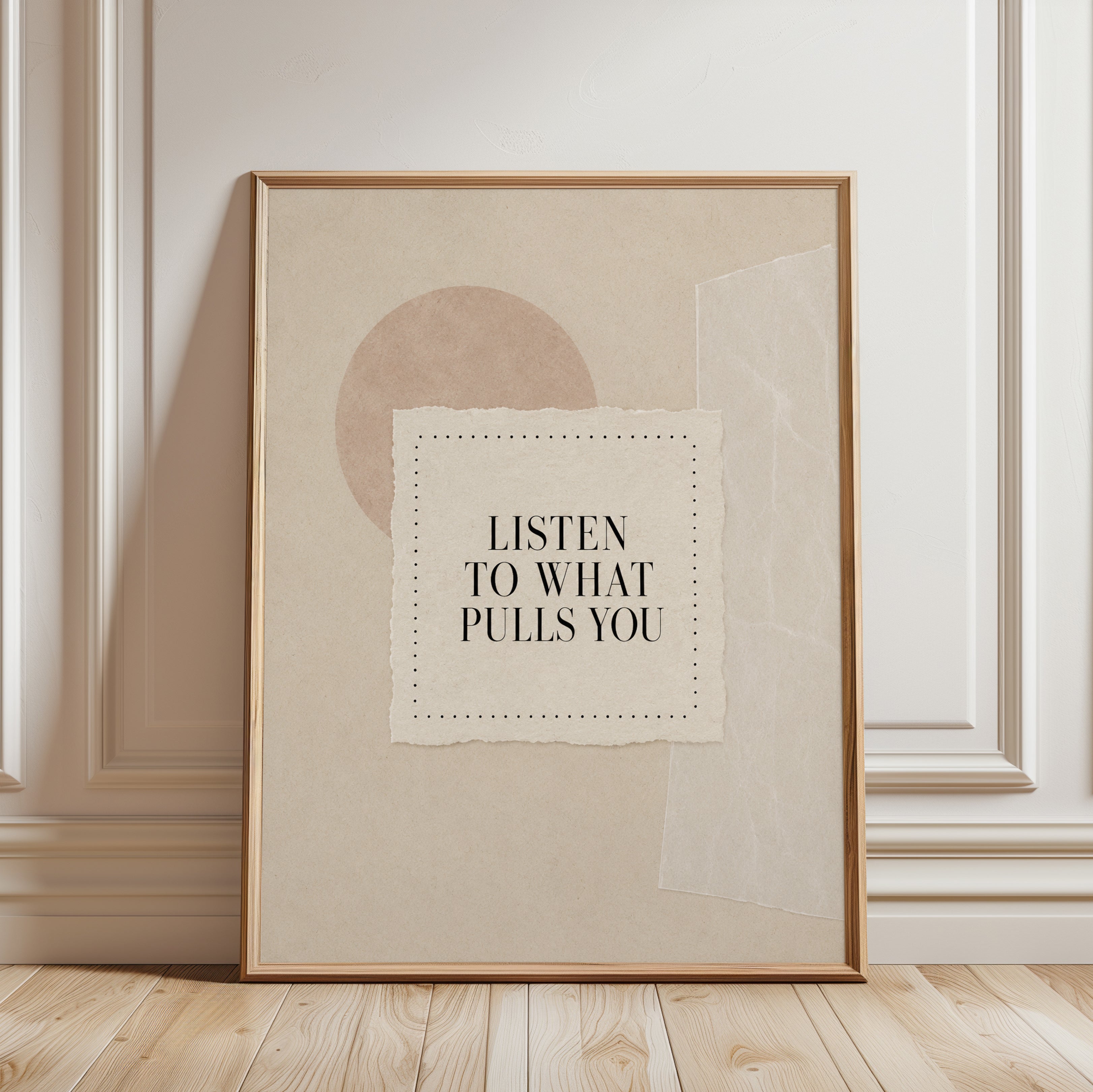 Motivational Wall Art - framed detail